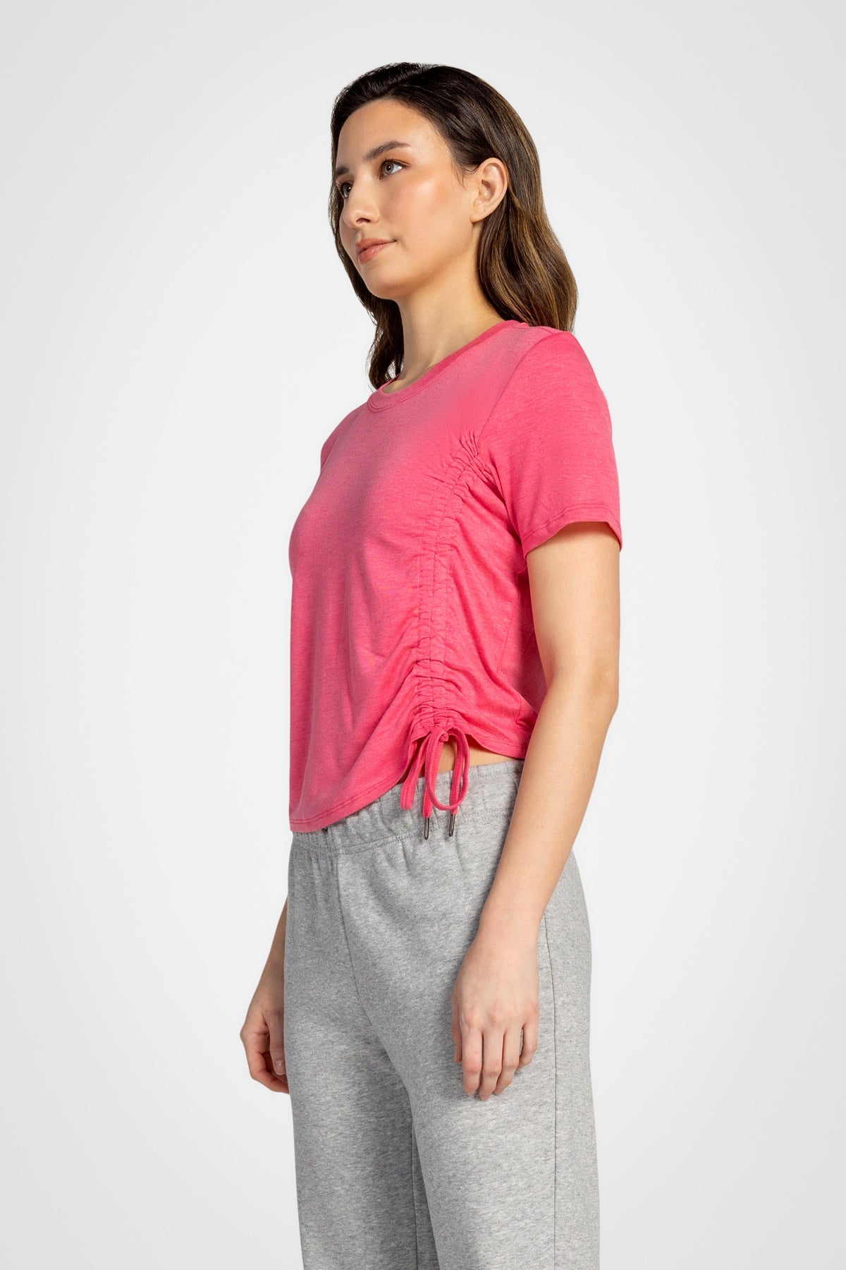 Active Ruched Short Sleeve Top