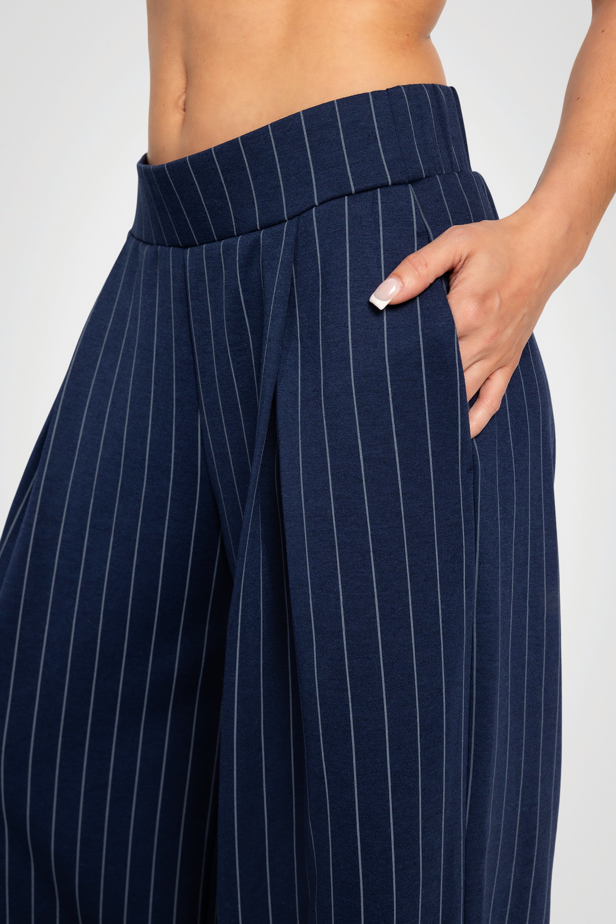 Pinstripe Deluxe Ultra Wide Leg Pant – 30”