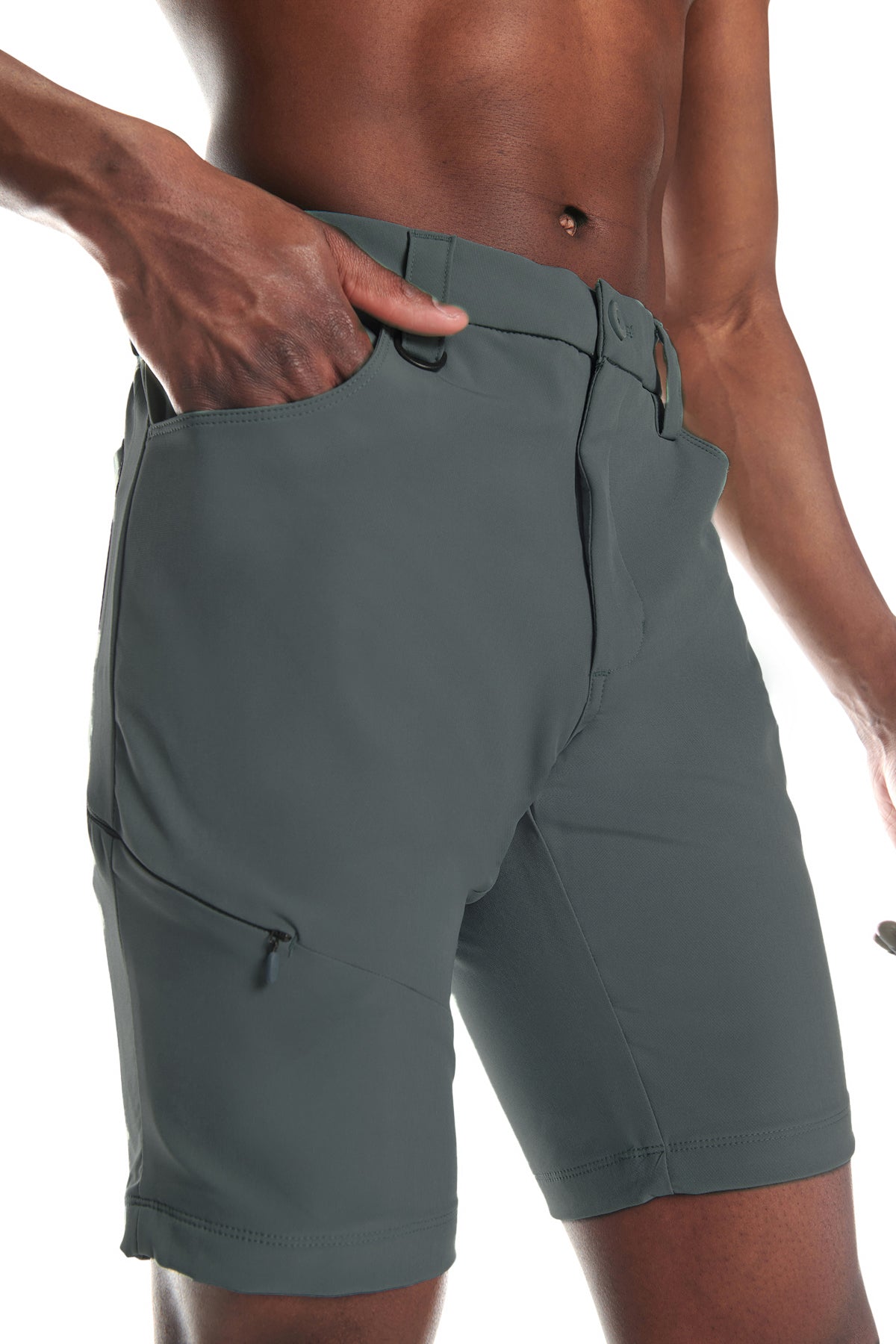 4-Way Woven Pant with Coin Pocket at Waistband Seam