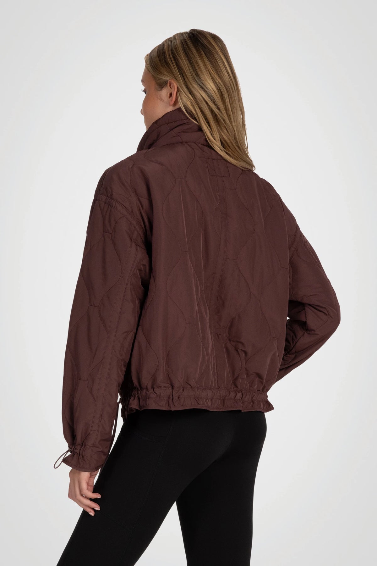 Veylora Cinch-Hem Quilted Jacket