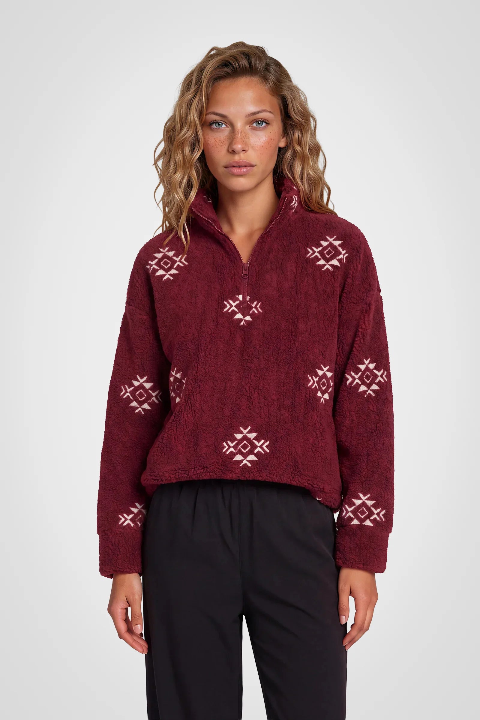 Alpine Bloom Sherpa Half-Zip