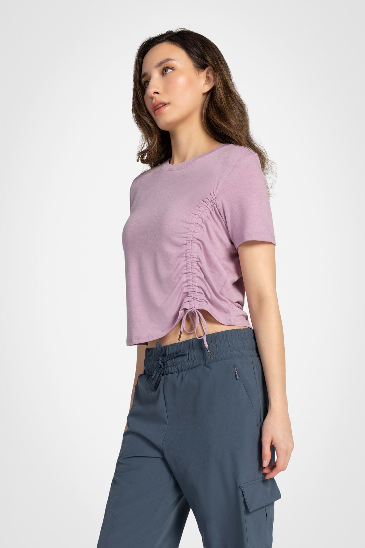 Active Ruched Short Sleeve Top