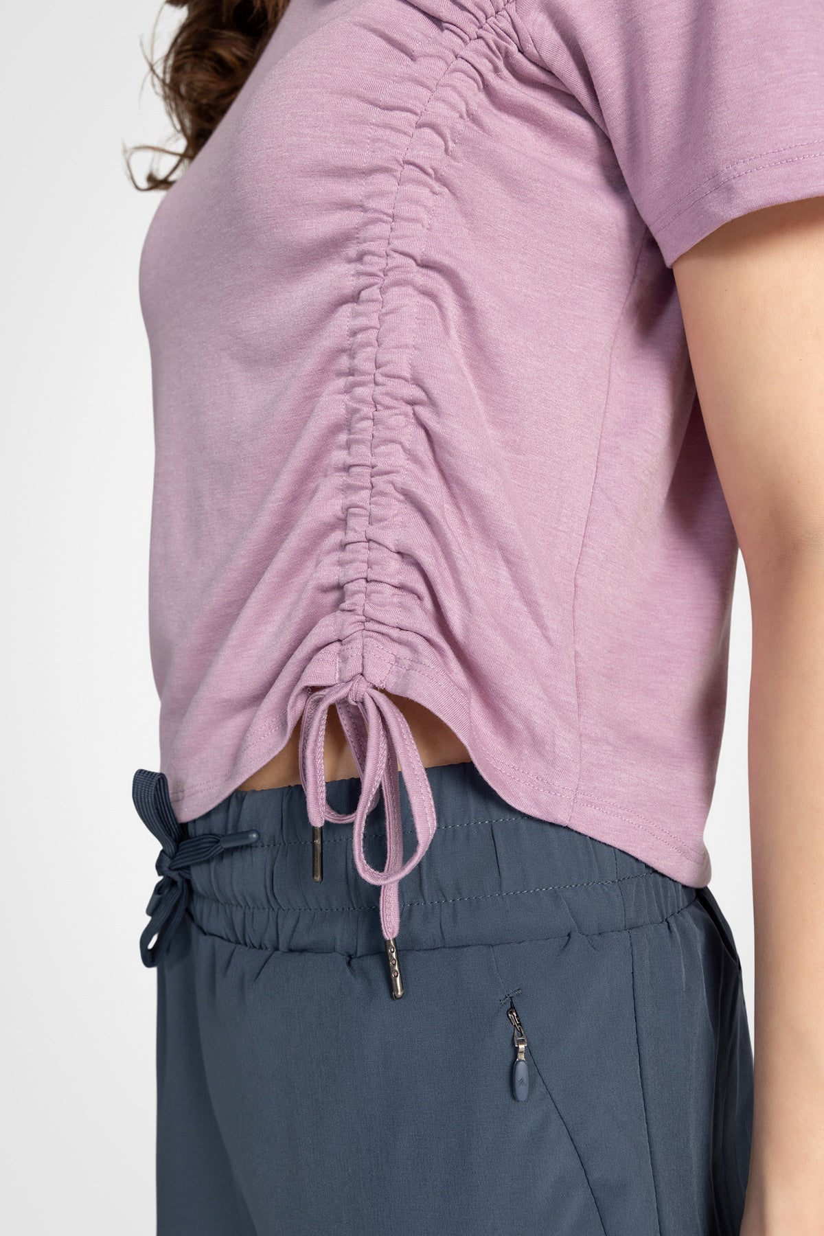 Active Ruched Short Sleeve Top