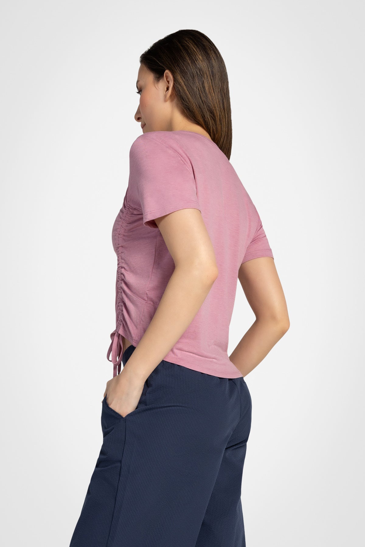 Active Ruched Short Sleeve Top