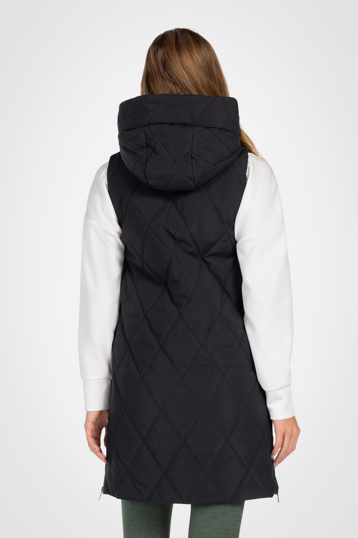 Diamond Long Puffer Vest