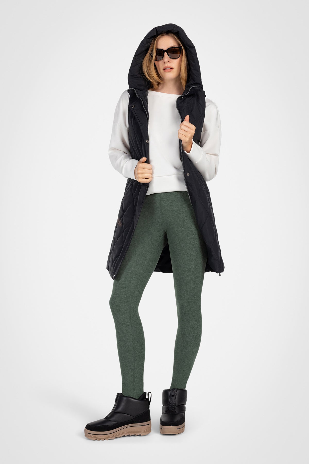 Diamond Long Puffer Vest