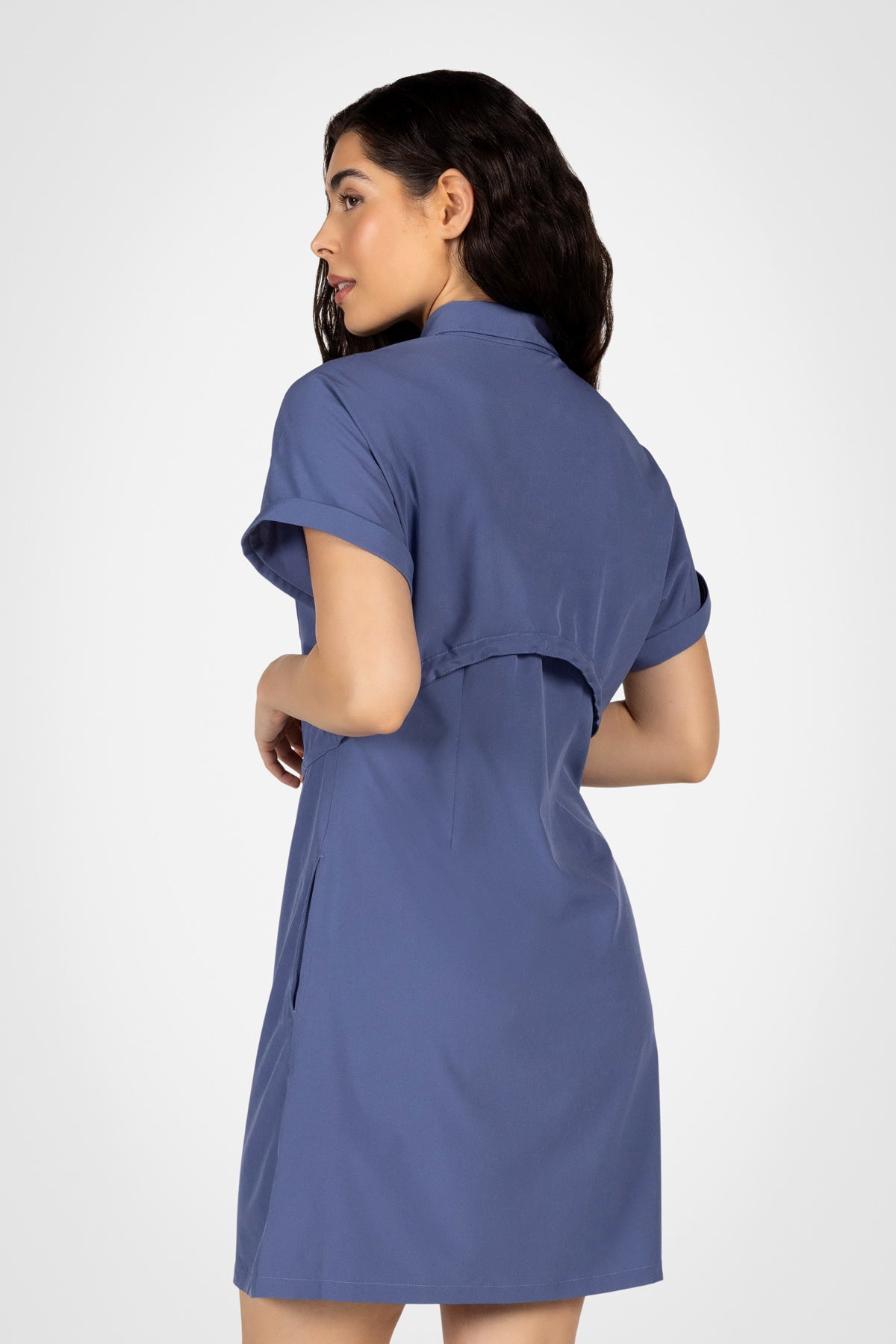 Everyday Zip-Up Shirt Dress