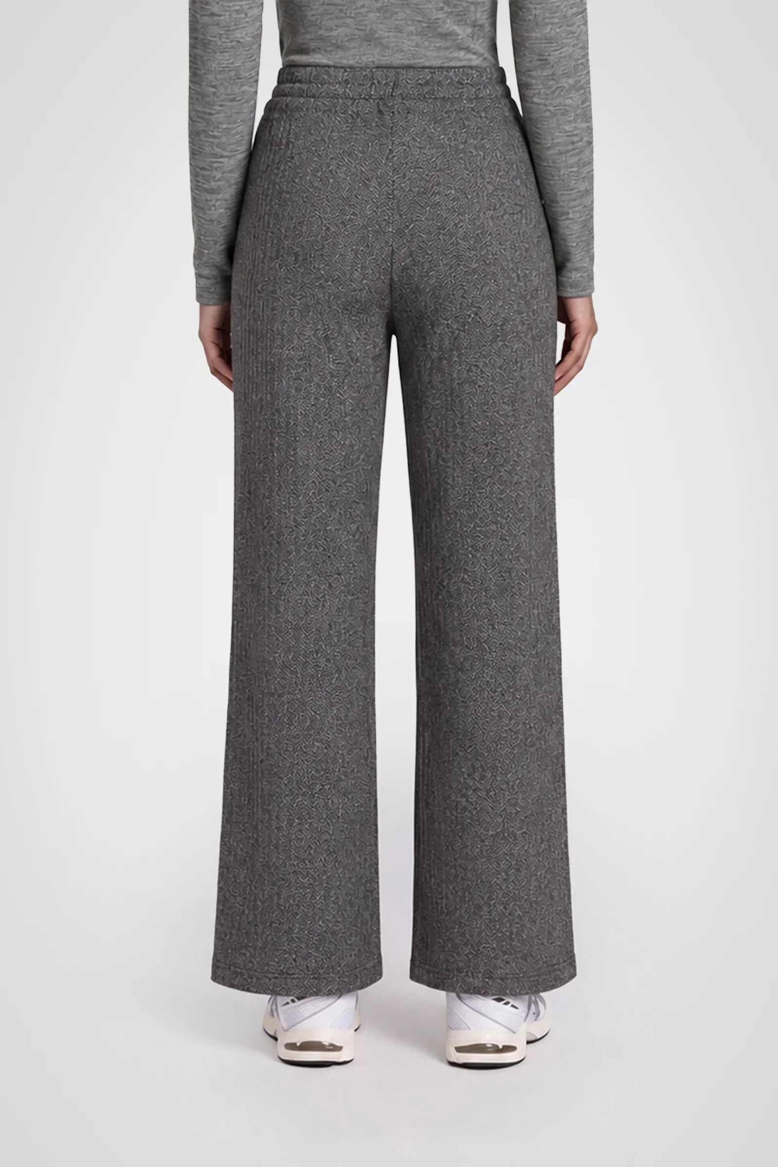 Cozy Herringbone Wide Leg Pant