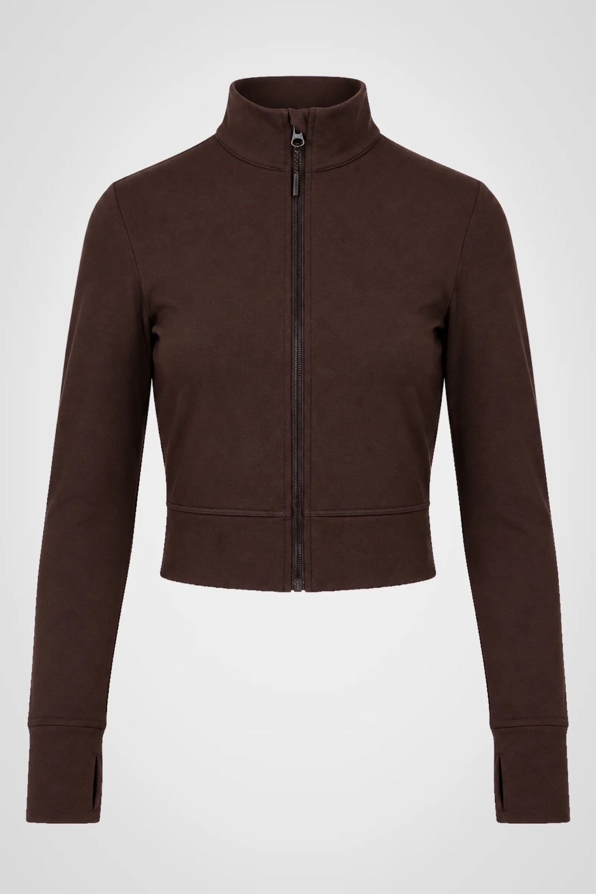Aerelle Moss Jersey Funnel-Neck Jacket