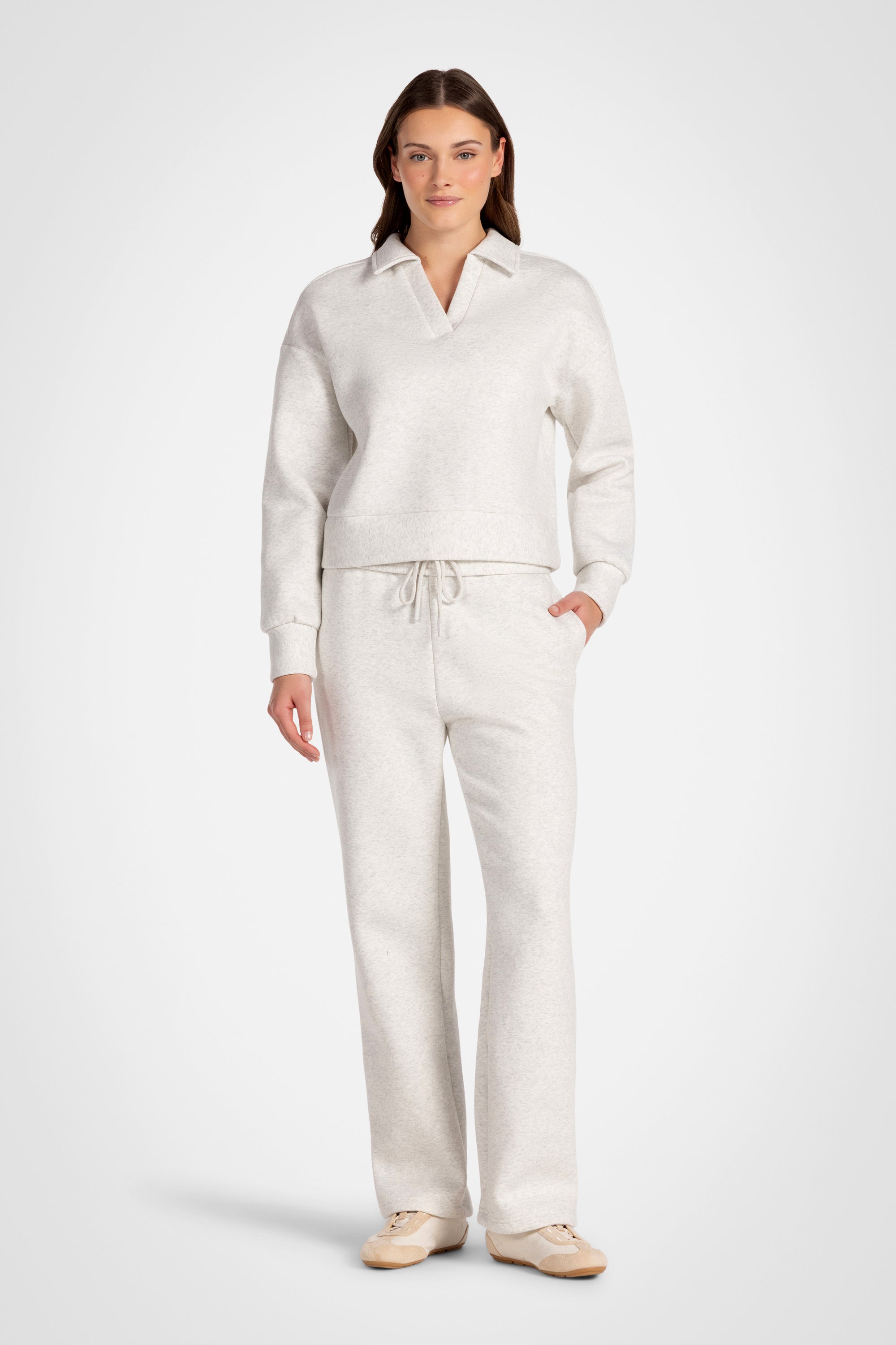 CozyLuxe Wide Leg Fleece Pant