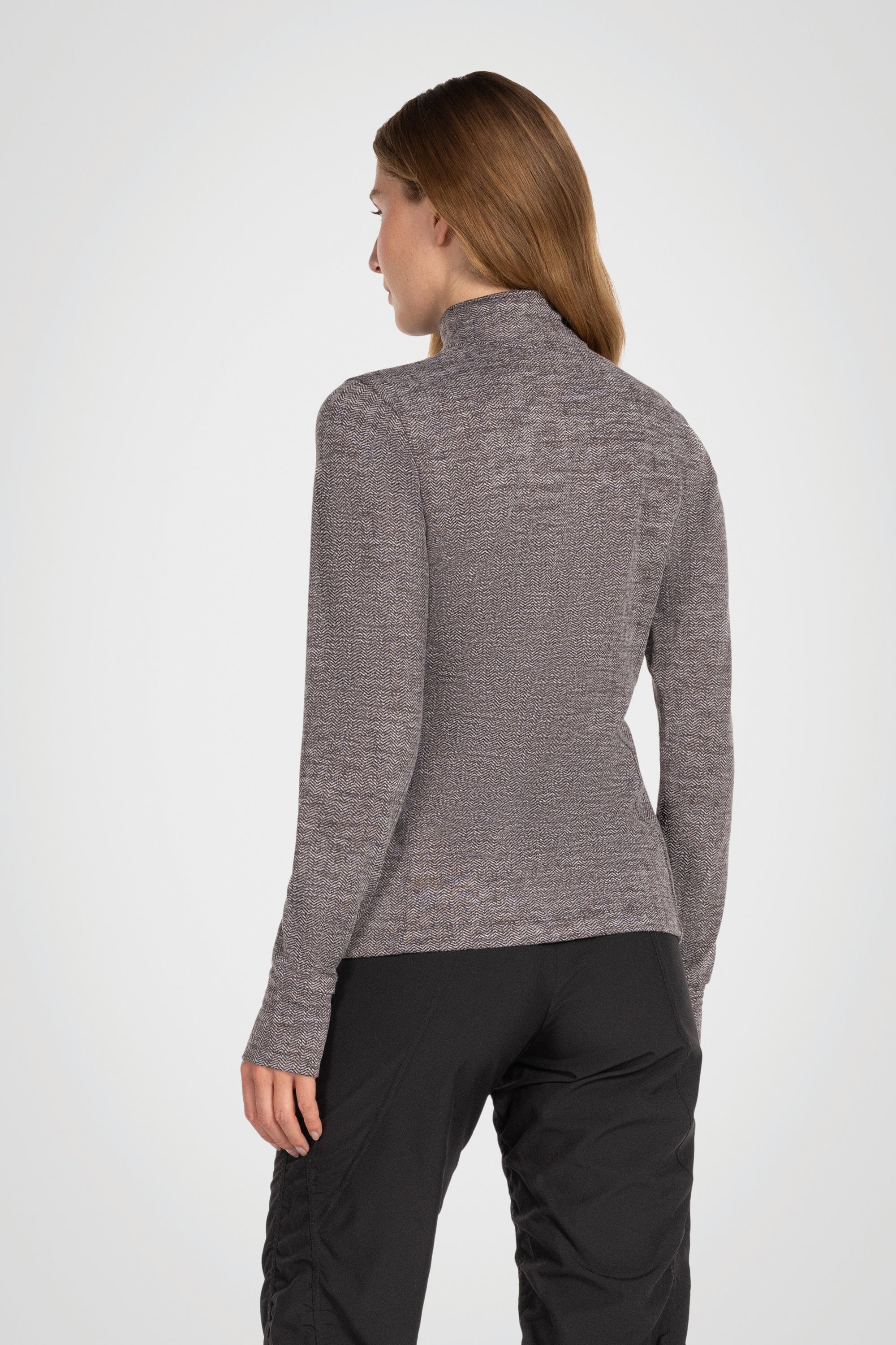 Equinox 1/4 Zip Double Brushed Jacquard Sweater