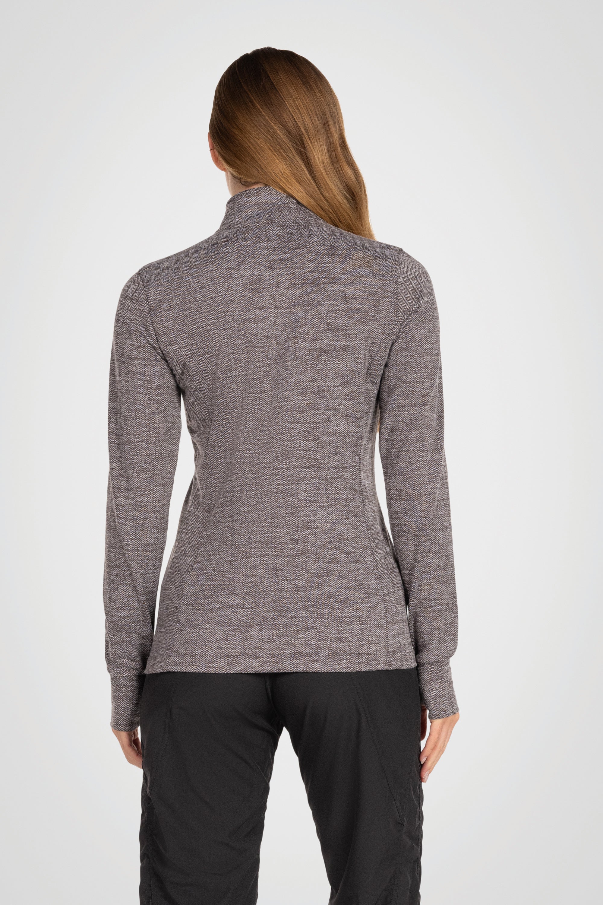 Equinox 1/4 Zip Double Brushed Jacquard Sweater