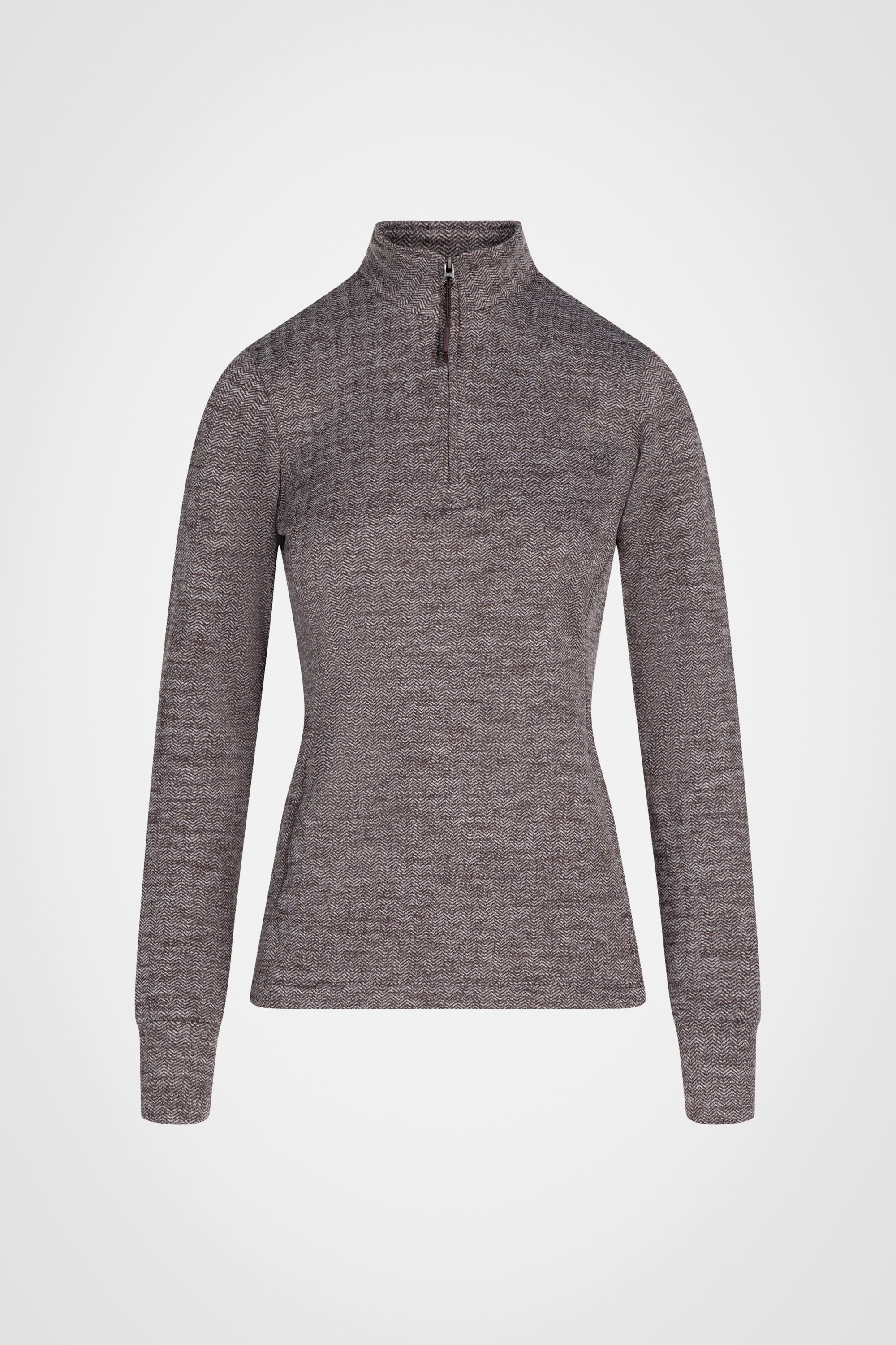 Equinox 1/4 Zip Double Brushed Jacquard Sweater