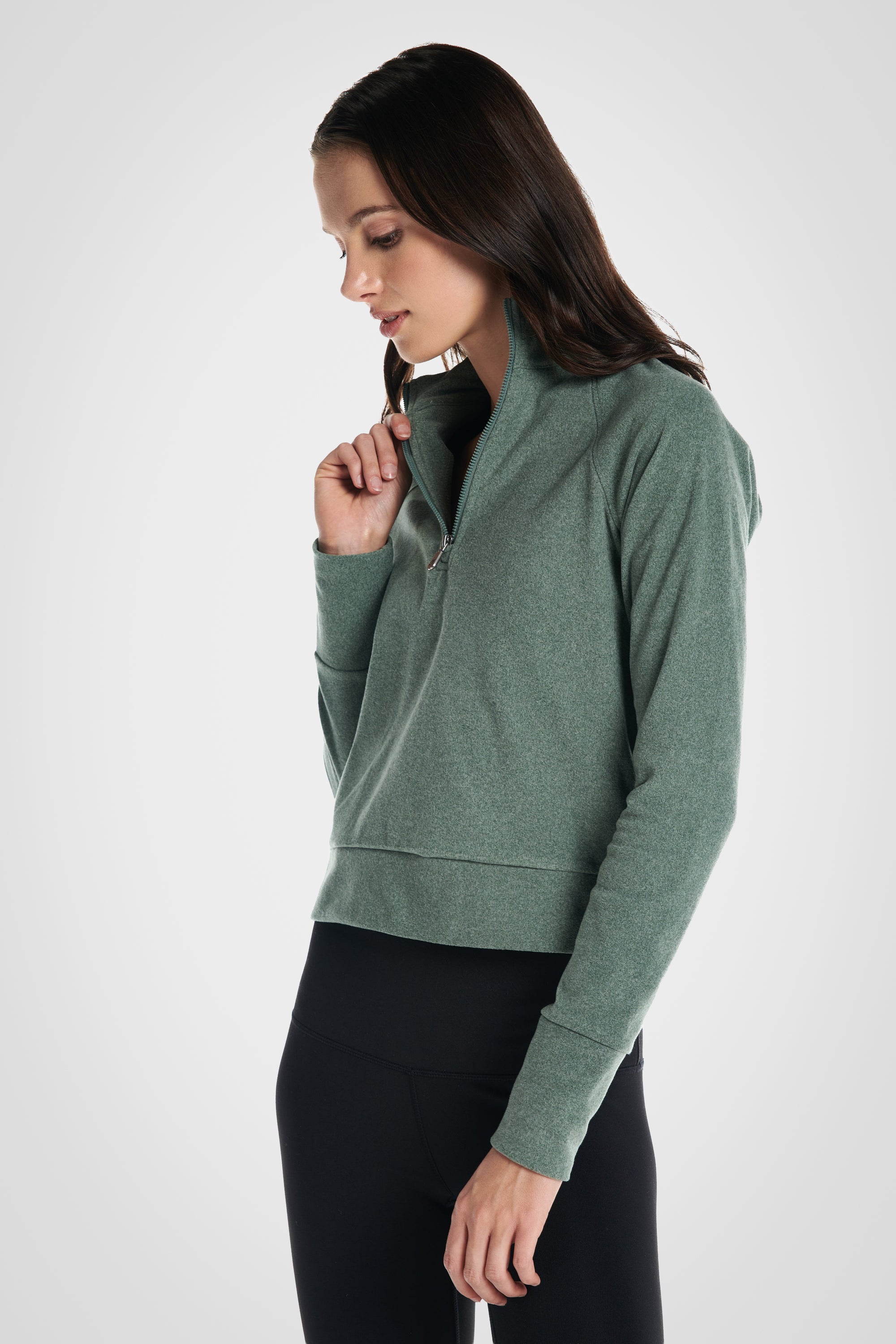 Aspen ¼ Zip Long Sleeve Sweater