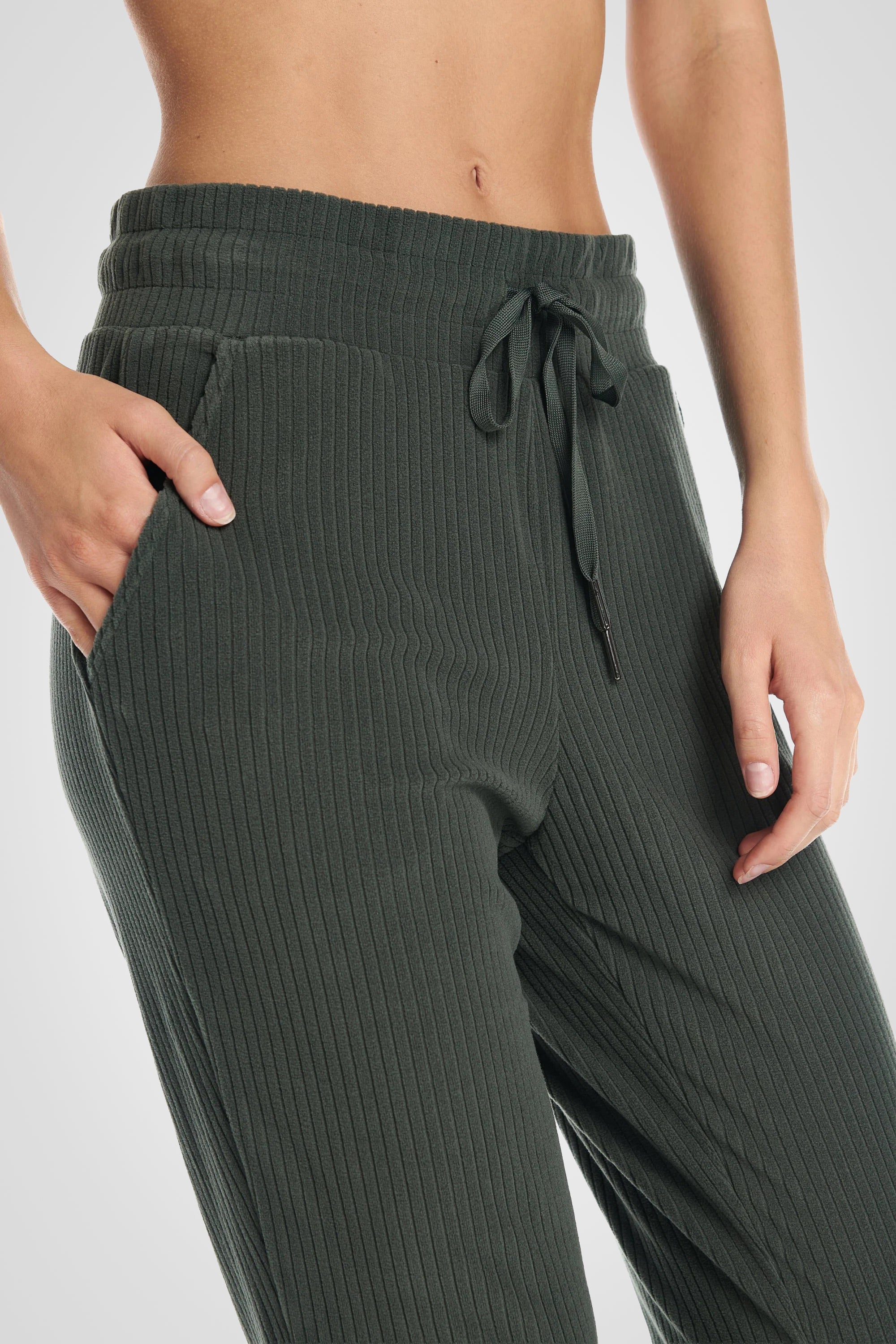 Velour Ribbed Lounge Trouser Jogger