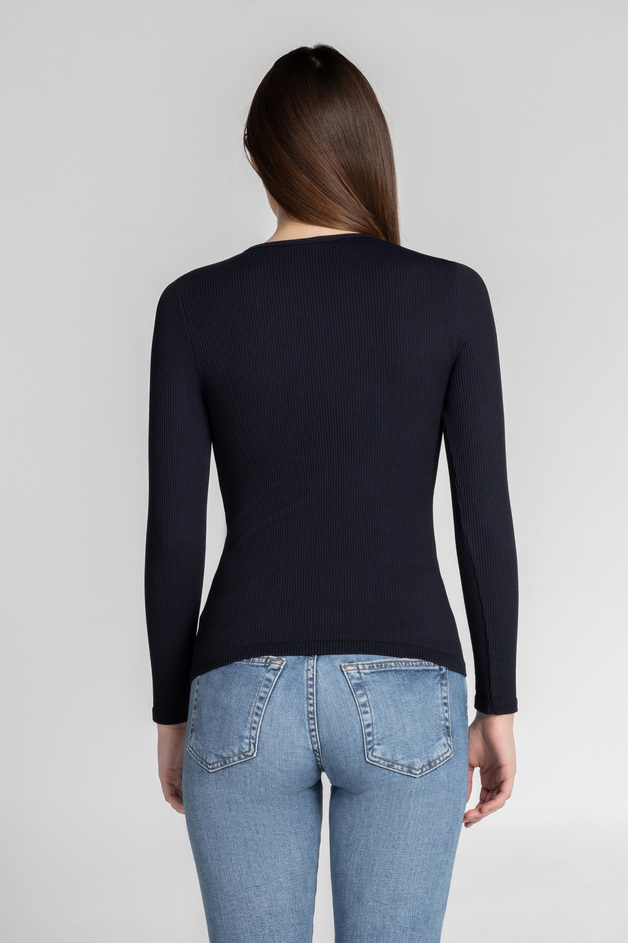 Luxe Ribbed Long Sleeve Top