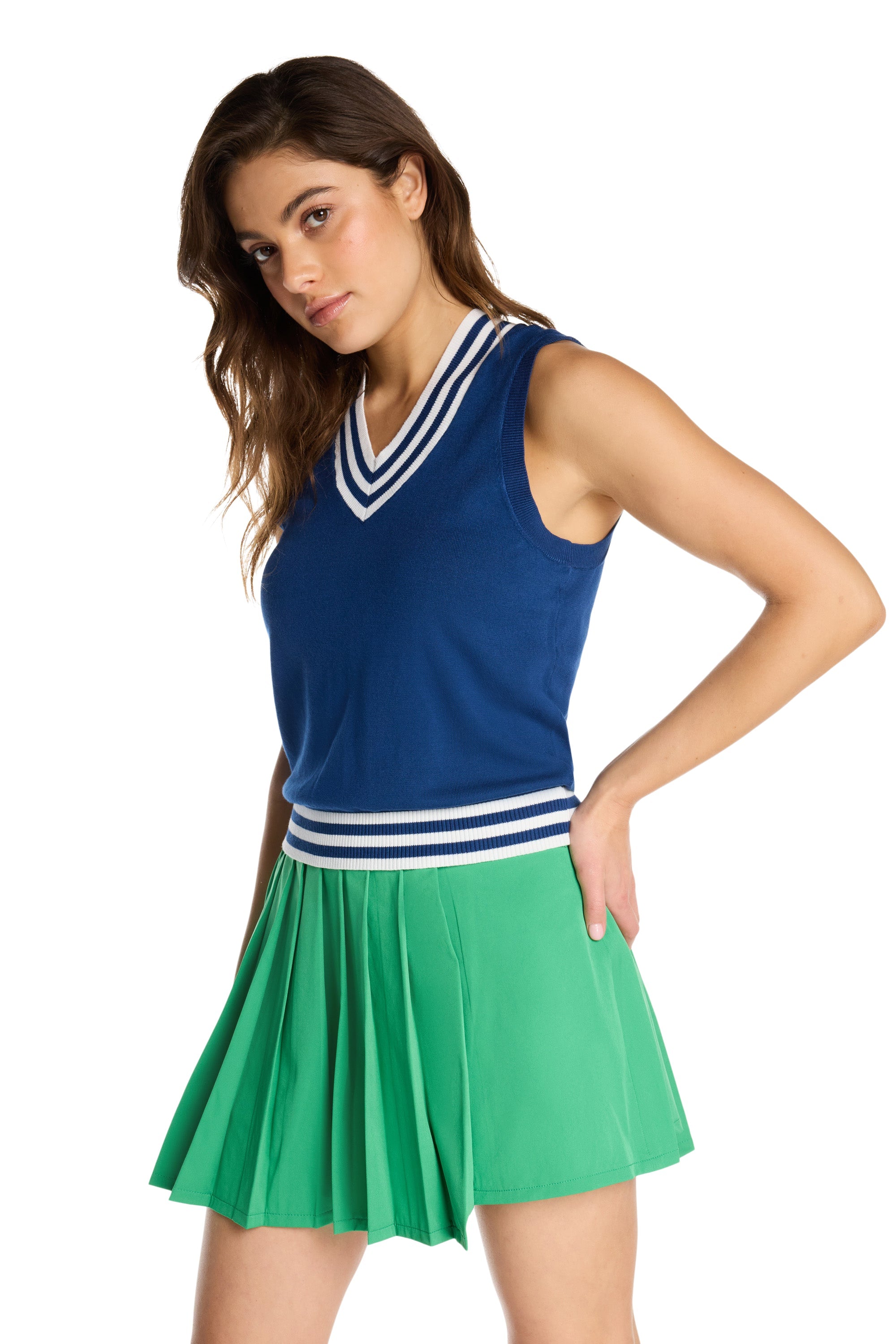 Fairway Flair Crop Top Sweater