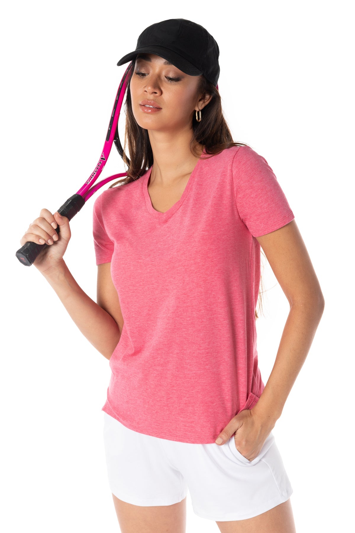 Free Spirit V-Neck Short Sleeve Top