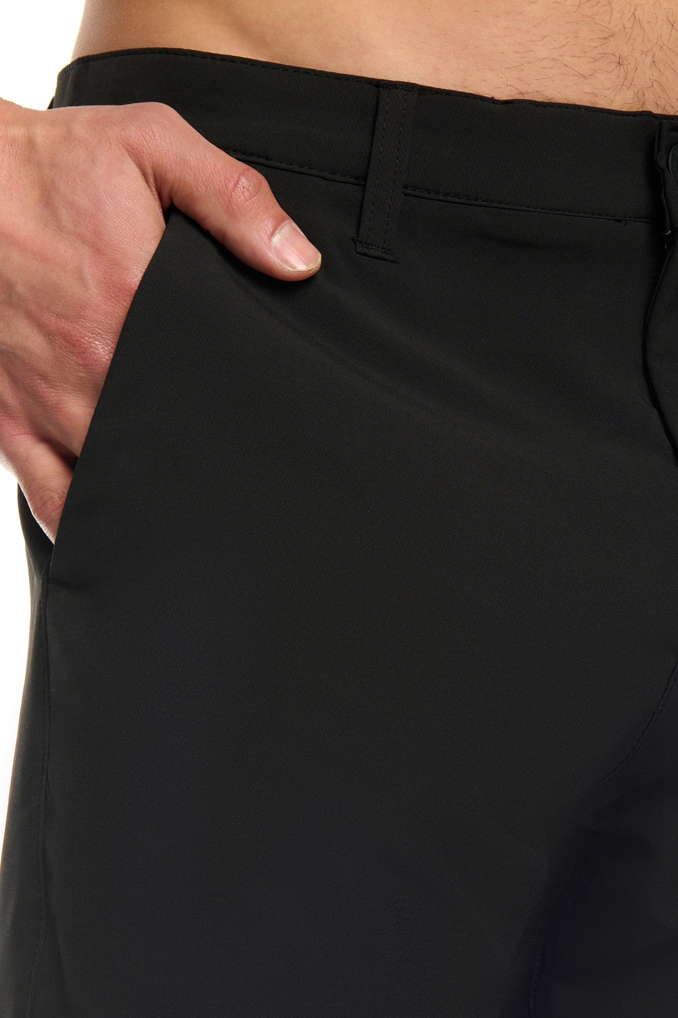 4-Way Woven Golf Short with Front Pockets and Back Pocket at Wearer's Right Side - UPF50