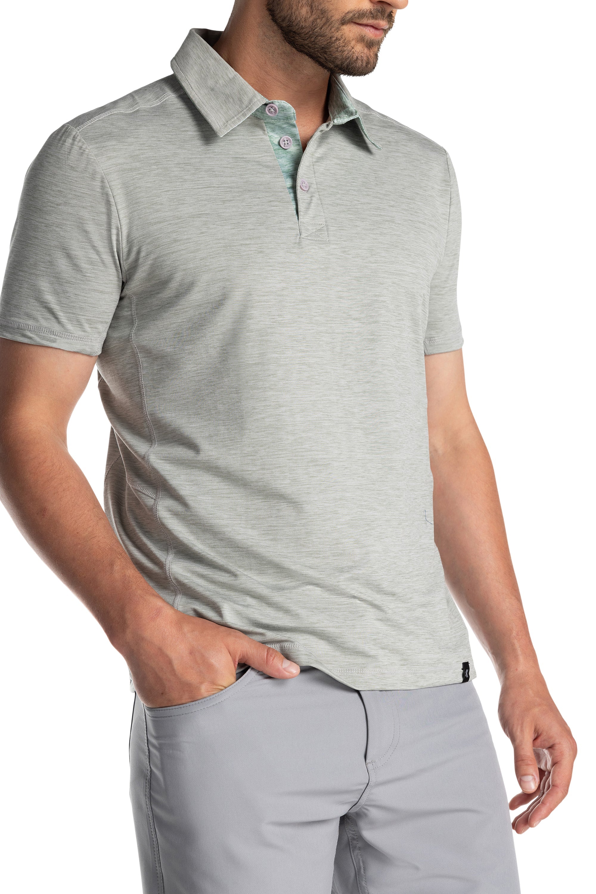 Brookside Contrast Collar Polo