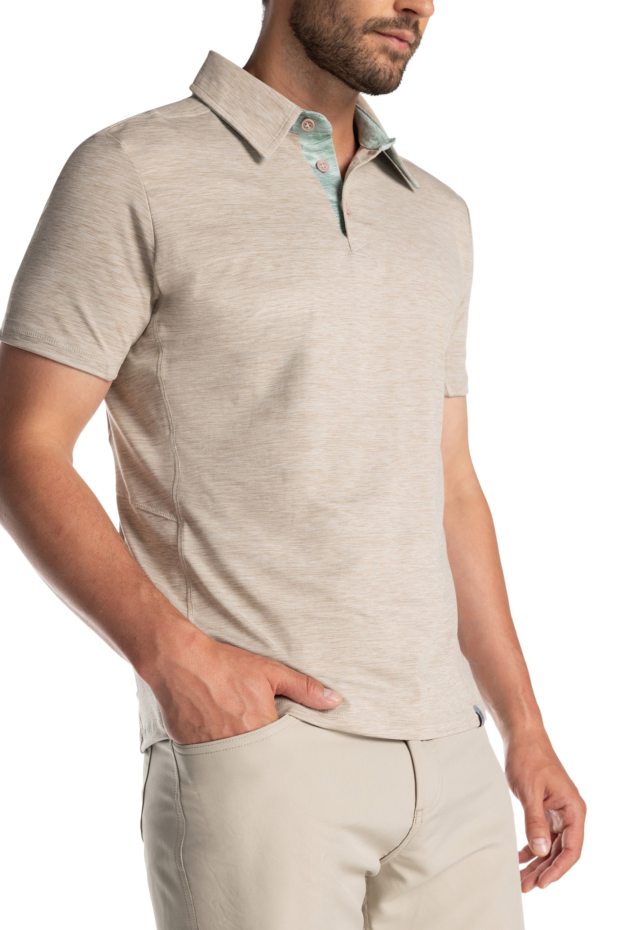 Brookside Contrast Collar Polo