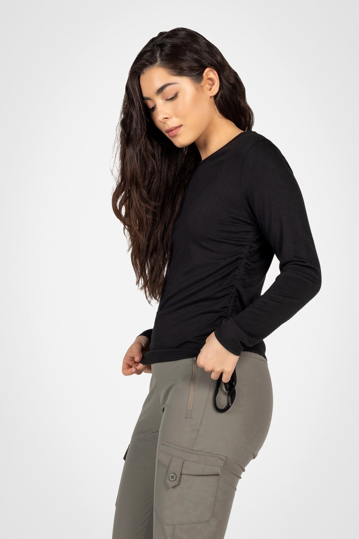 Active Ruched Long Sleeve Top