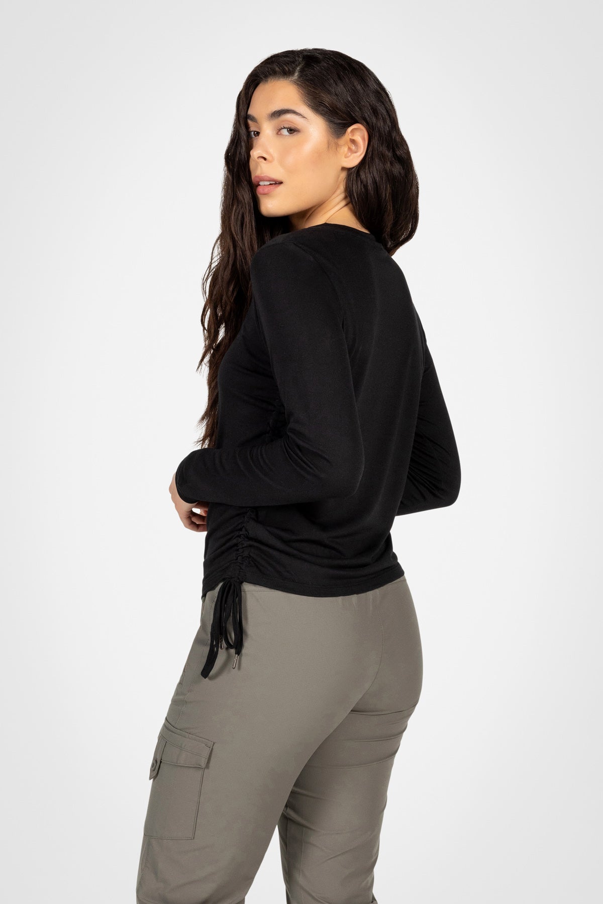 Active Ruched Long Sleeve Top
