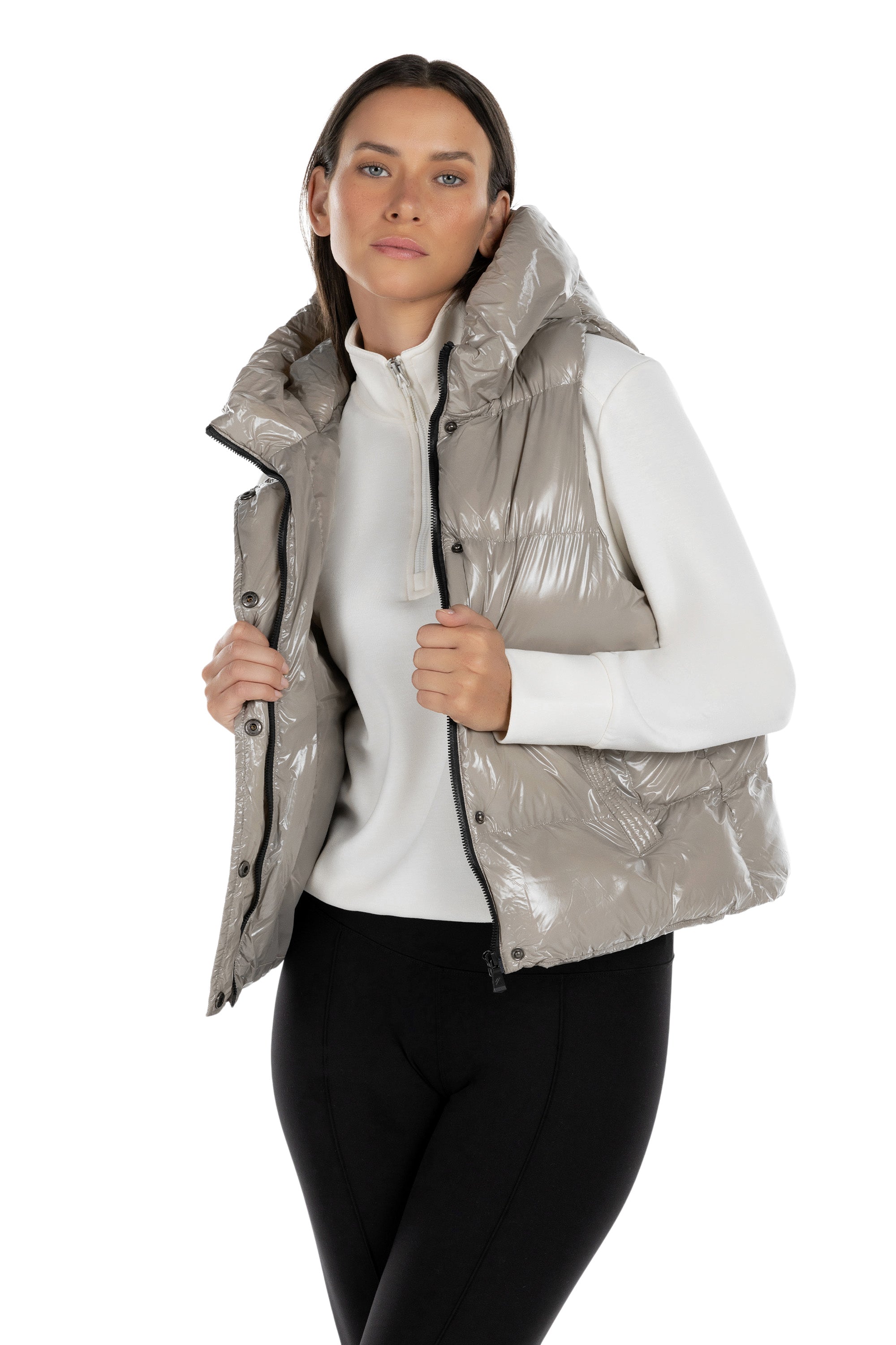 Boreal Short Glossy Puffer Vest