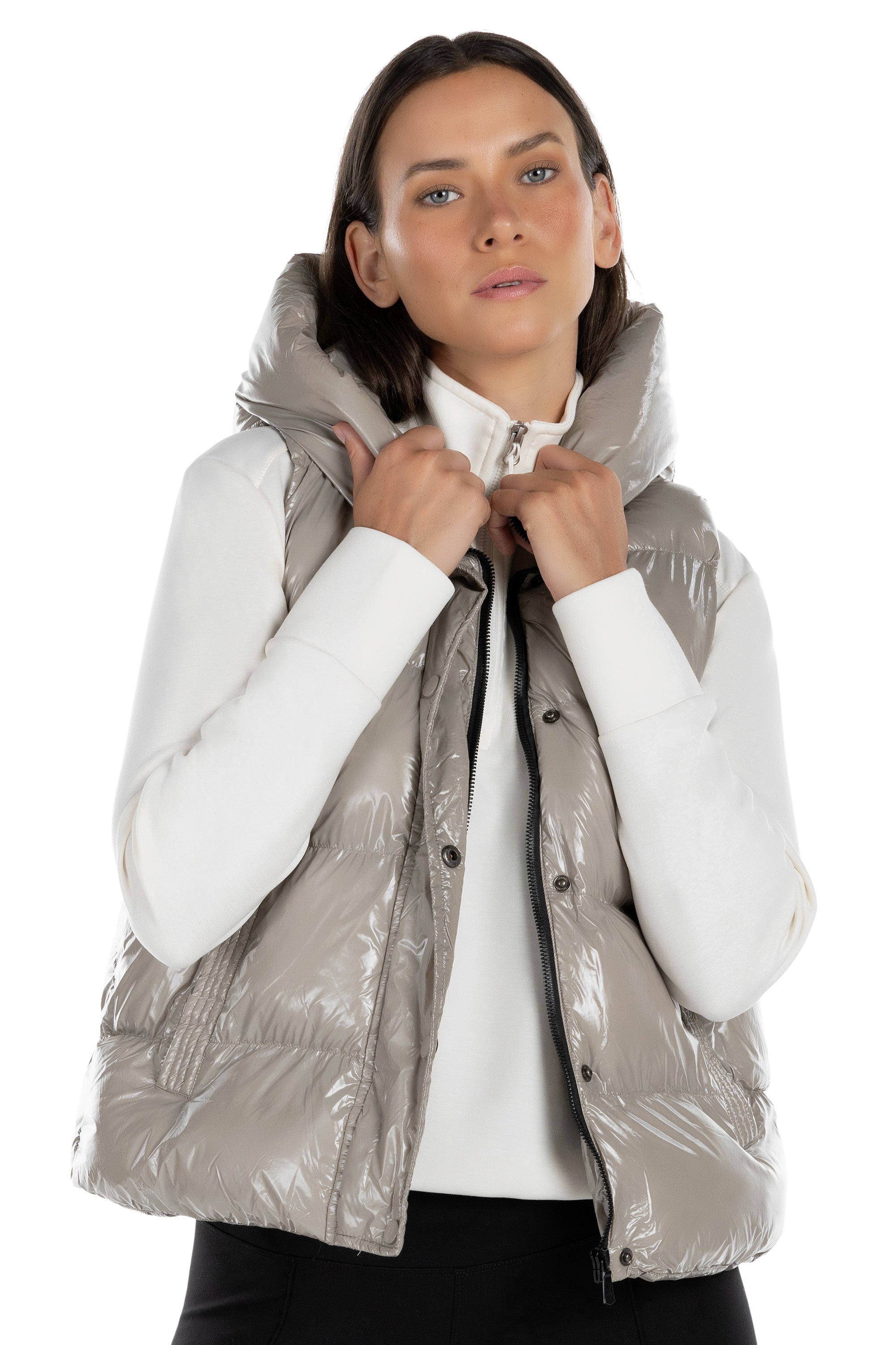Boreal Short Glossy Puffer Vest