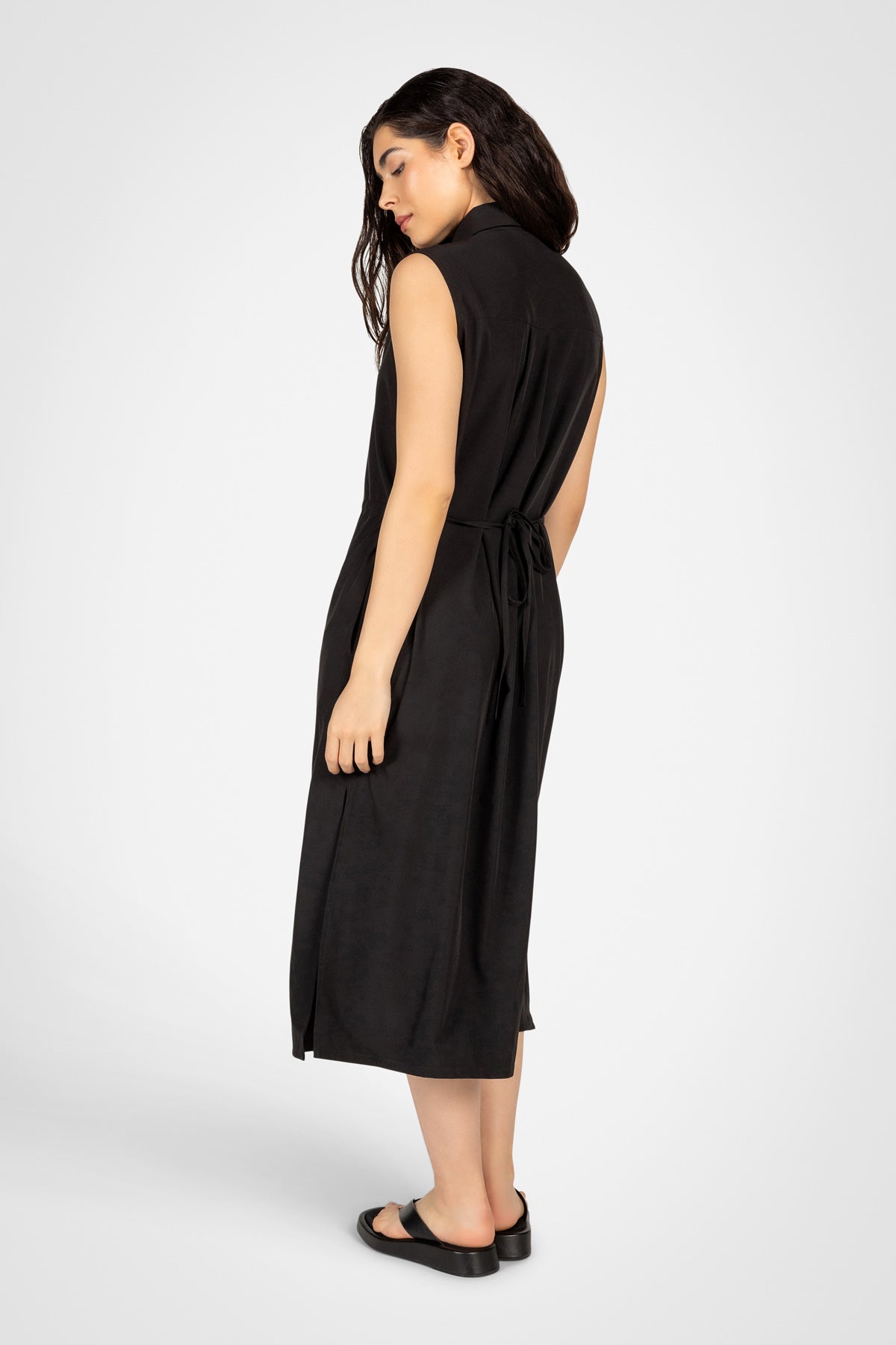 Flowline Maxi Shirt Dress