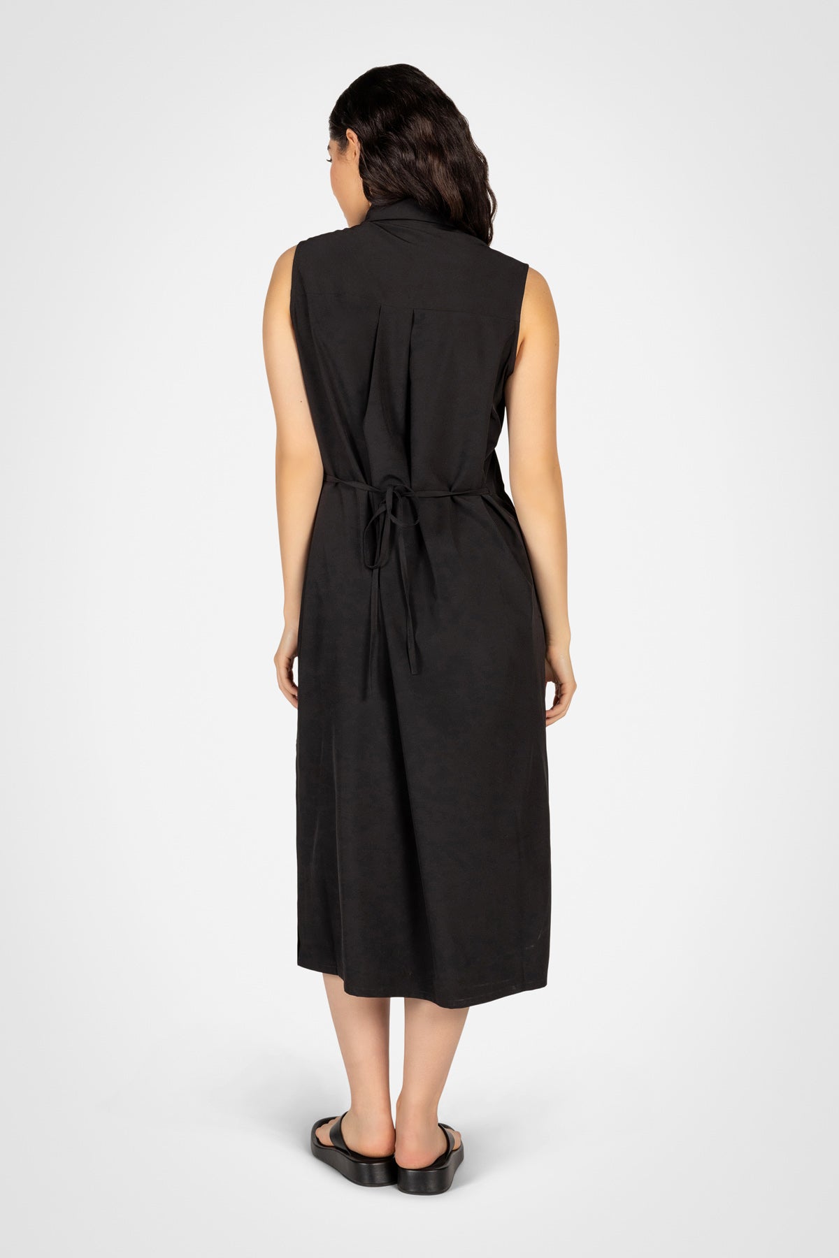 Flowline Maxi Shirt Dress