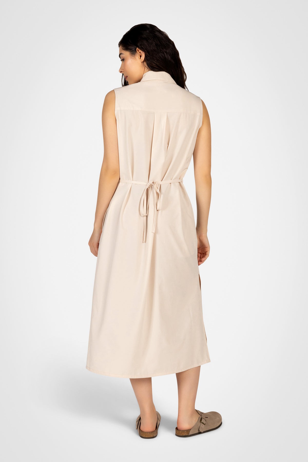 Flowline Maxi Shirt Dress