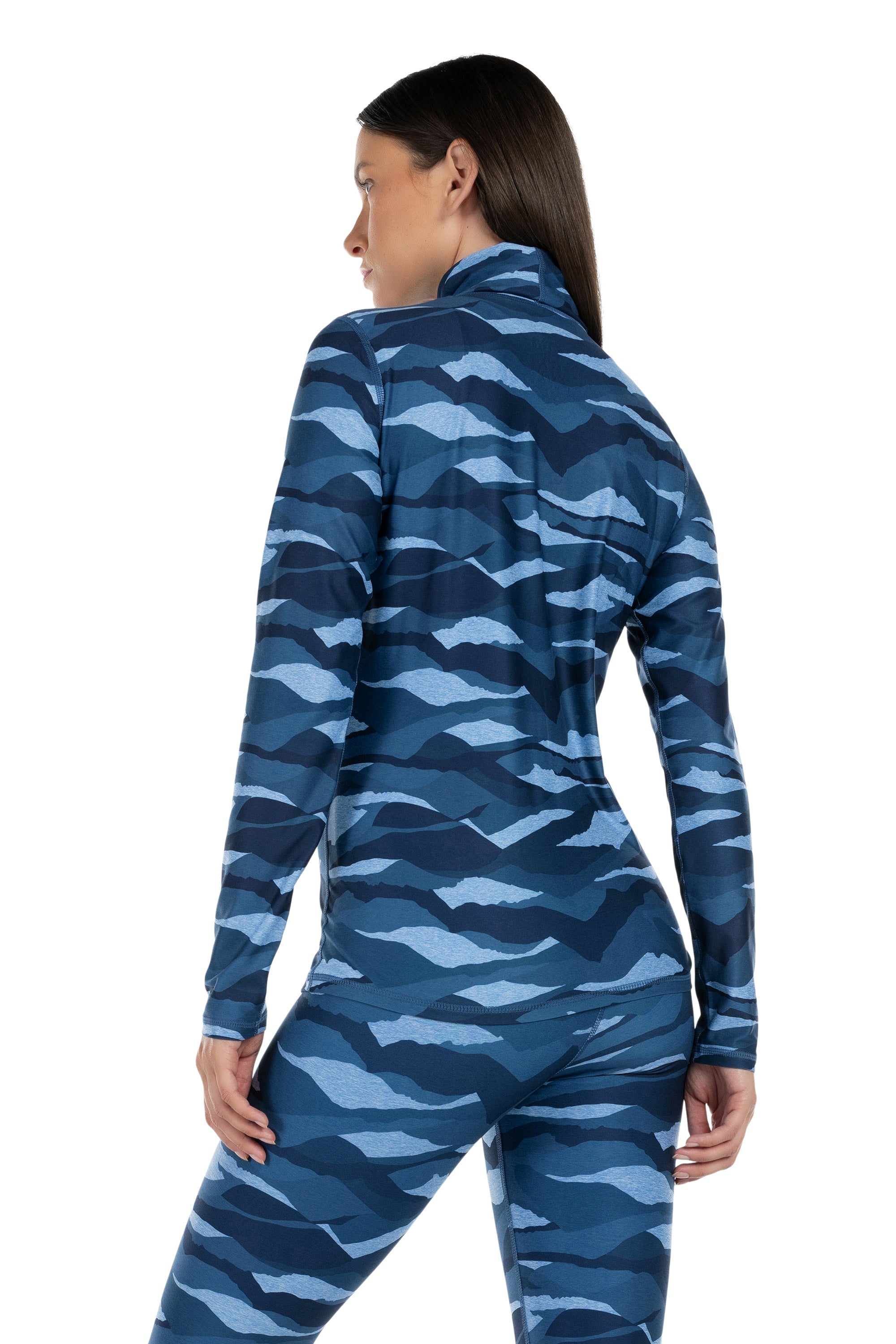 Camoflex turtleneck top