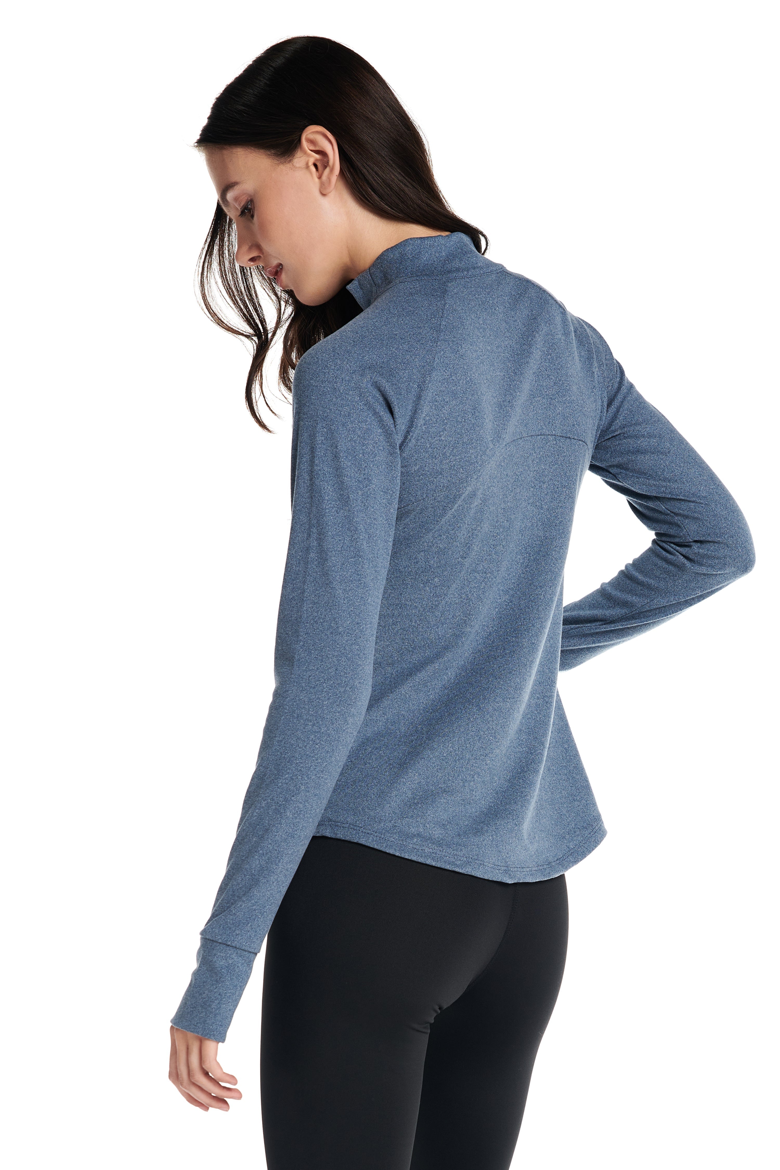 Aspen Sporty Zip Up Long-Sleeve Sweater