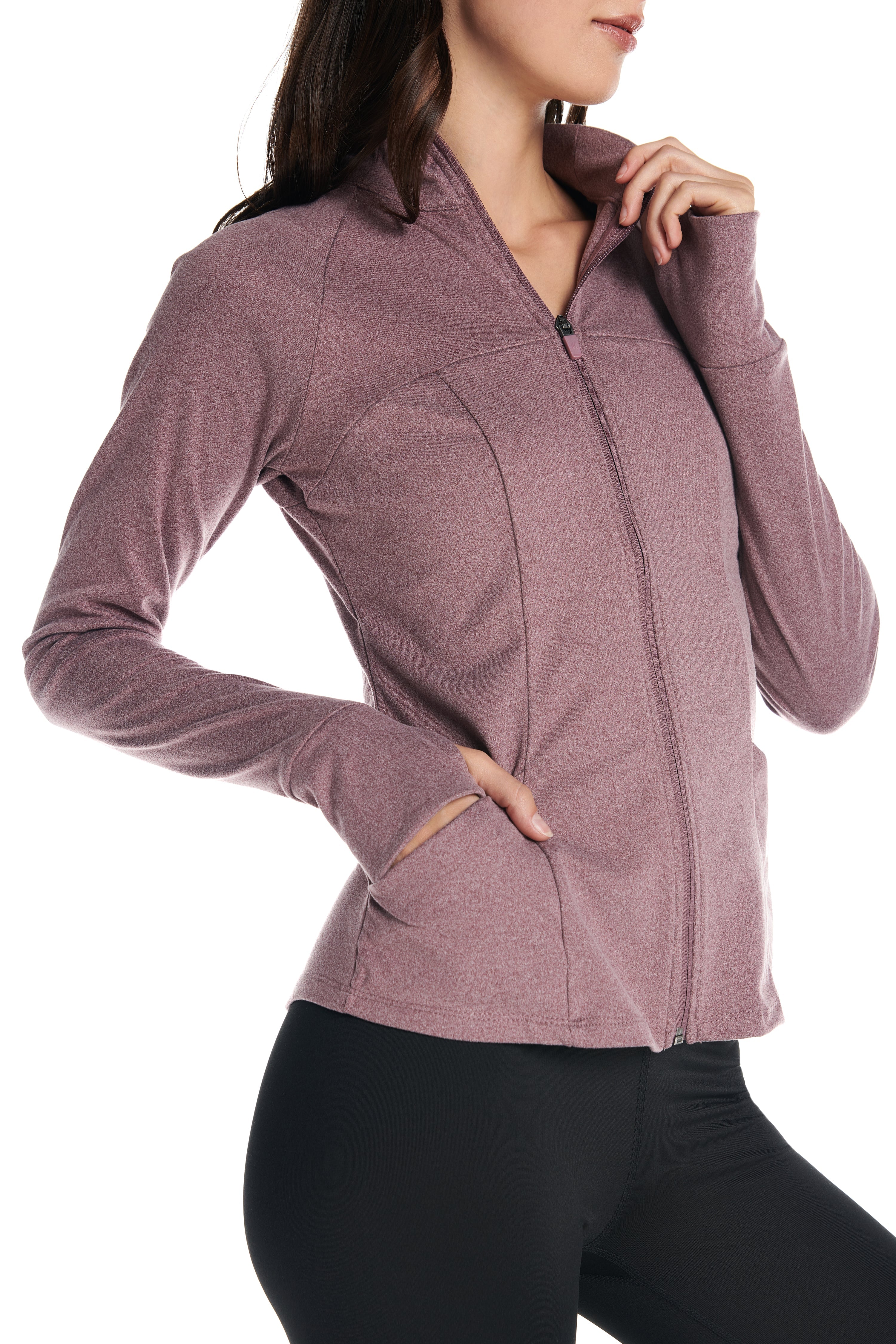 Aspen Sporty Zip Up Long-Sleeve Sweater