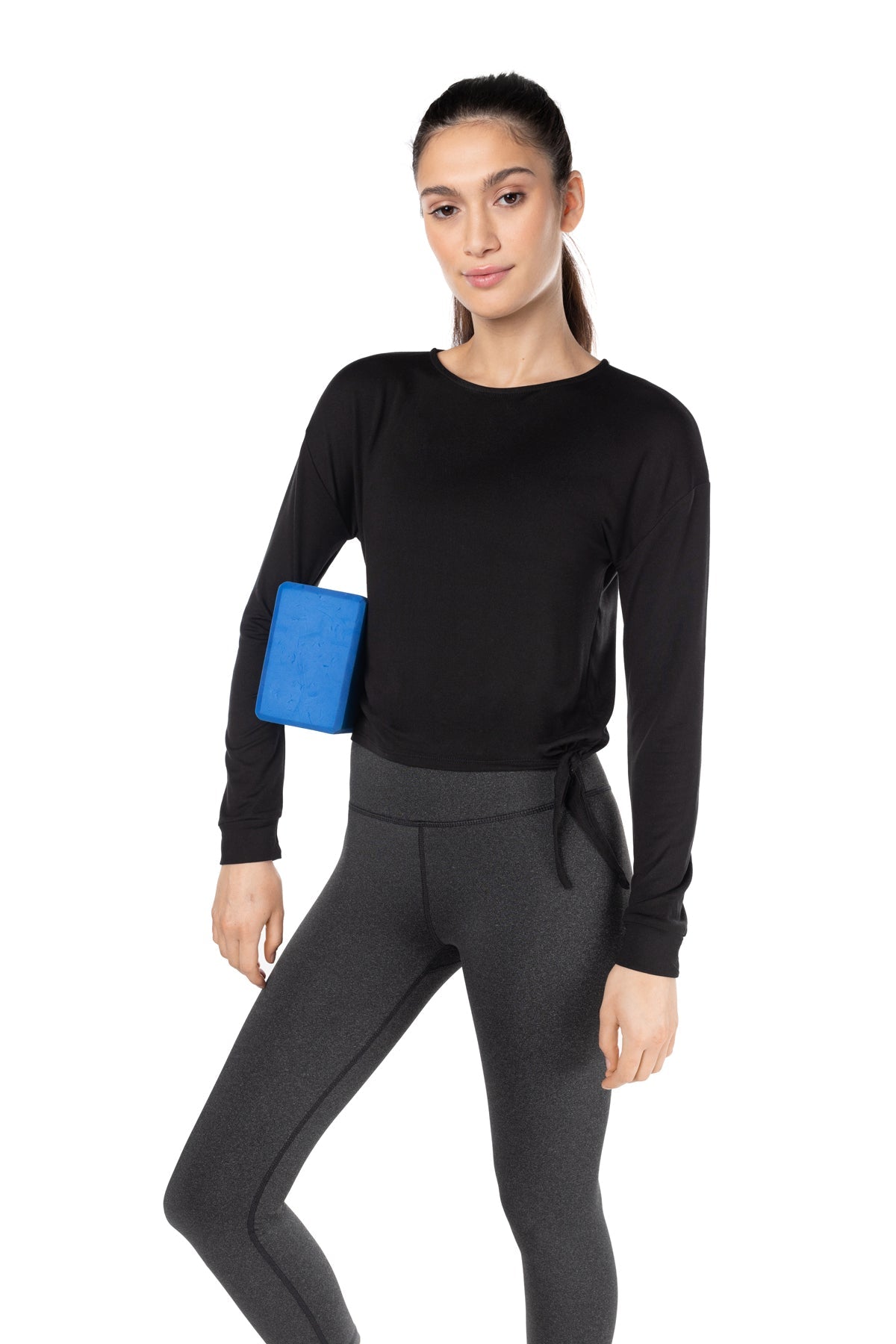 Day-To-Day Side-Tie Long Sleeve Top