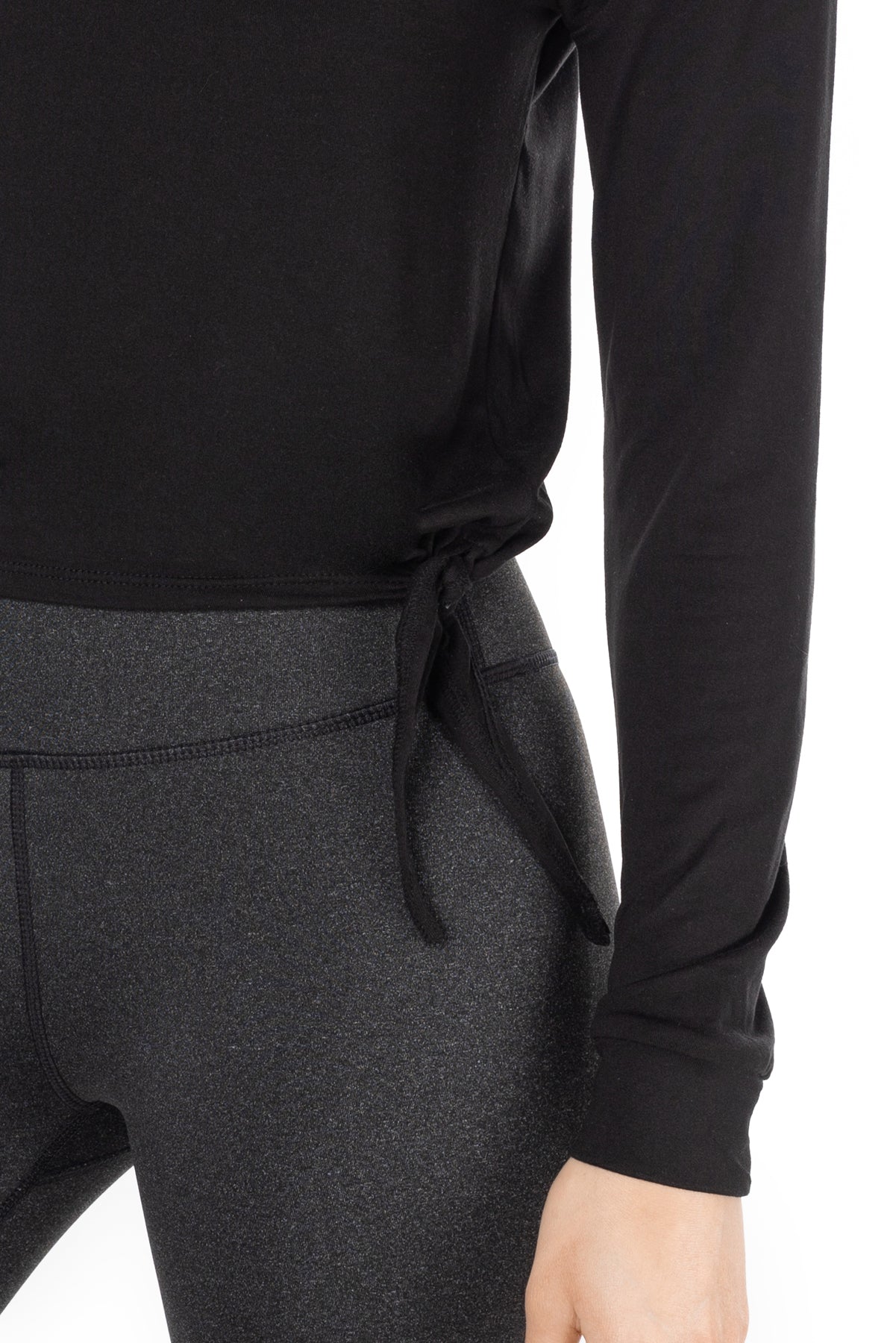 Day-To-Day Side-Tie Long Sleeve Top