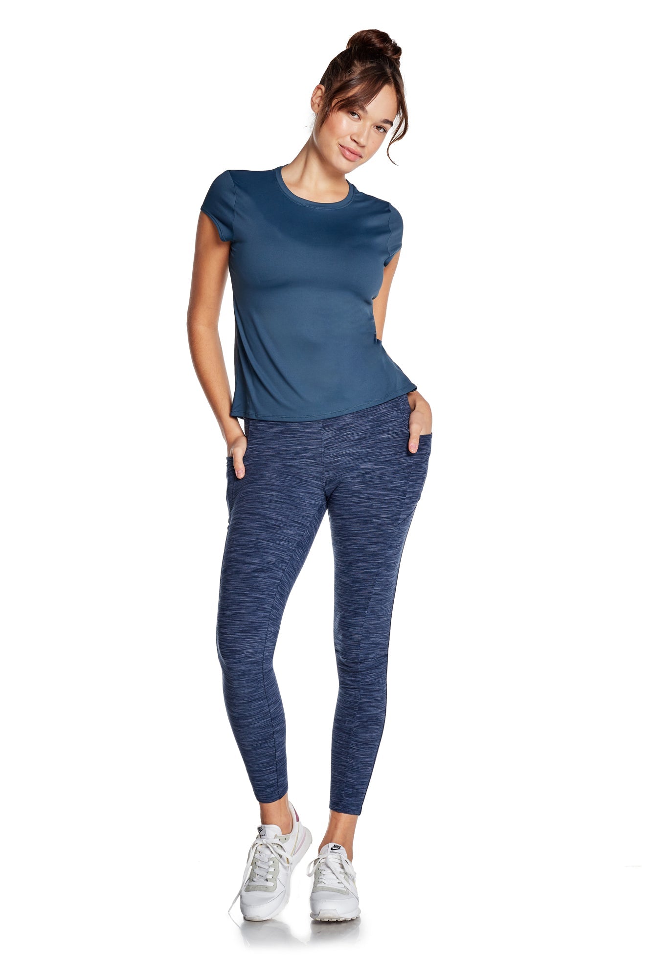 Space Dye High-Waist Double Brushed Leggings