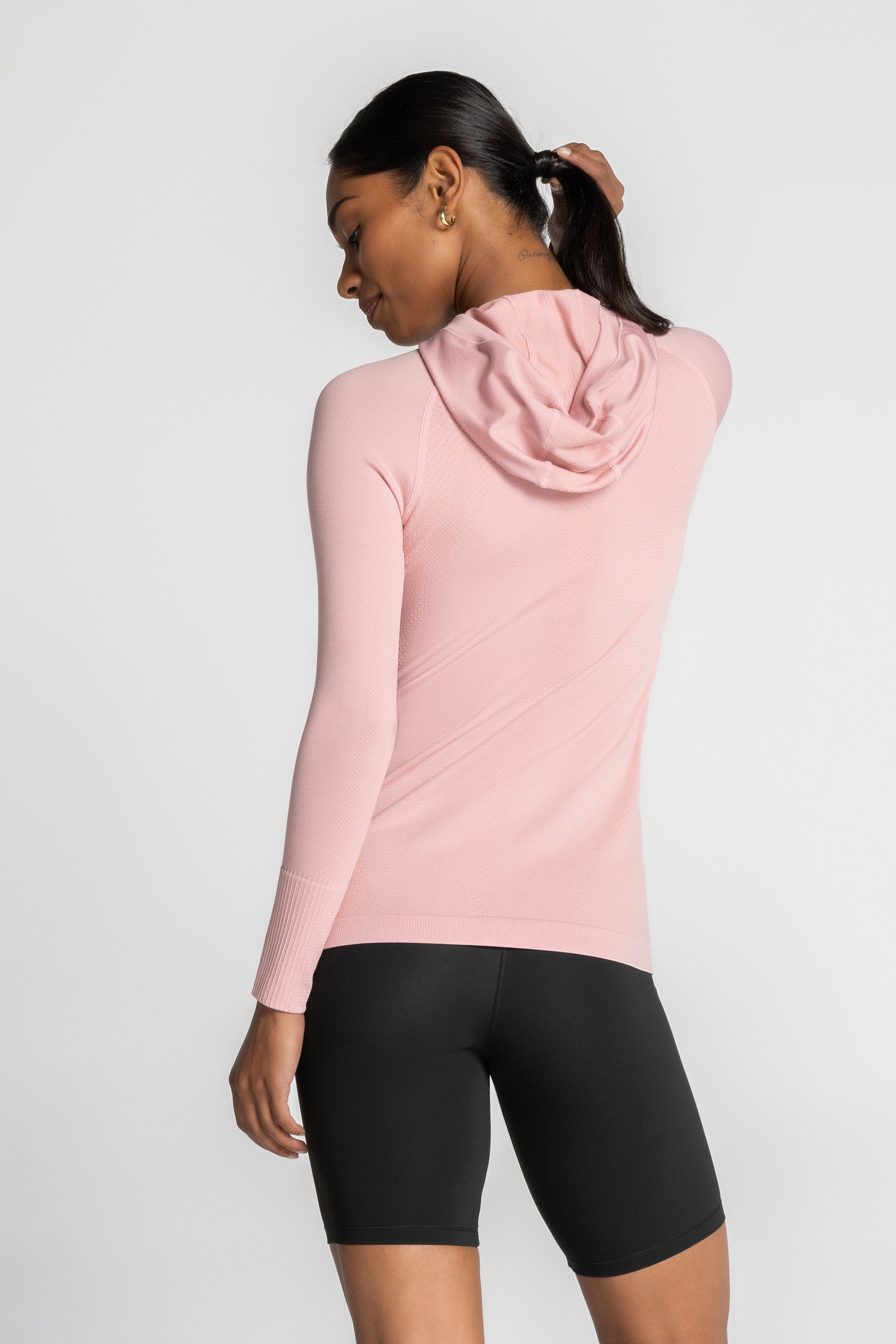 FlexBlend Hooded Seamless Performance Top