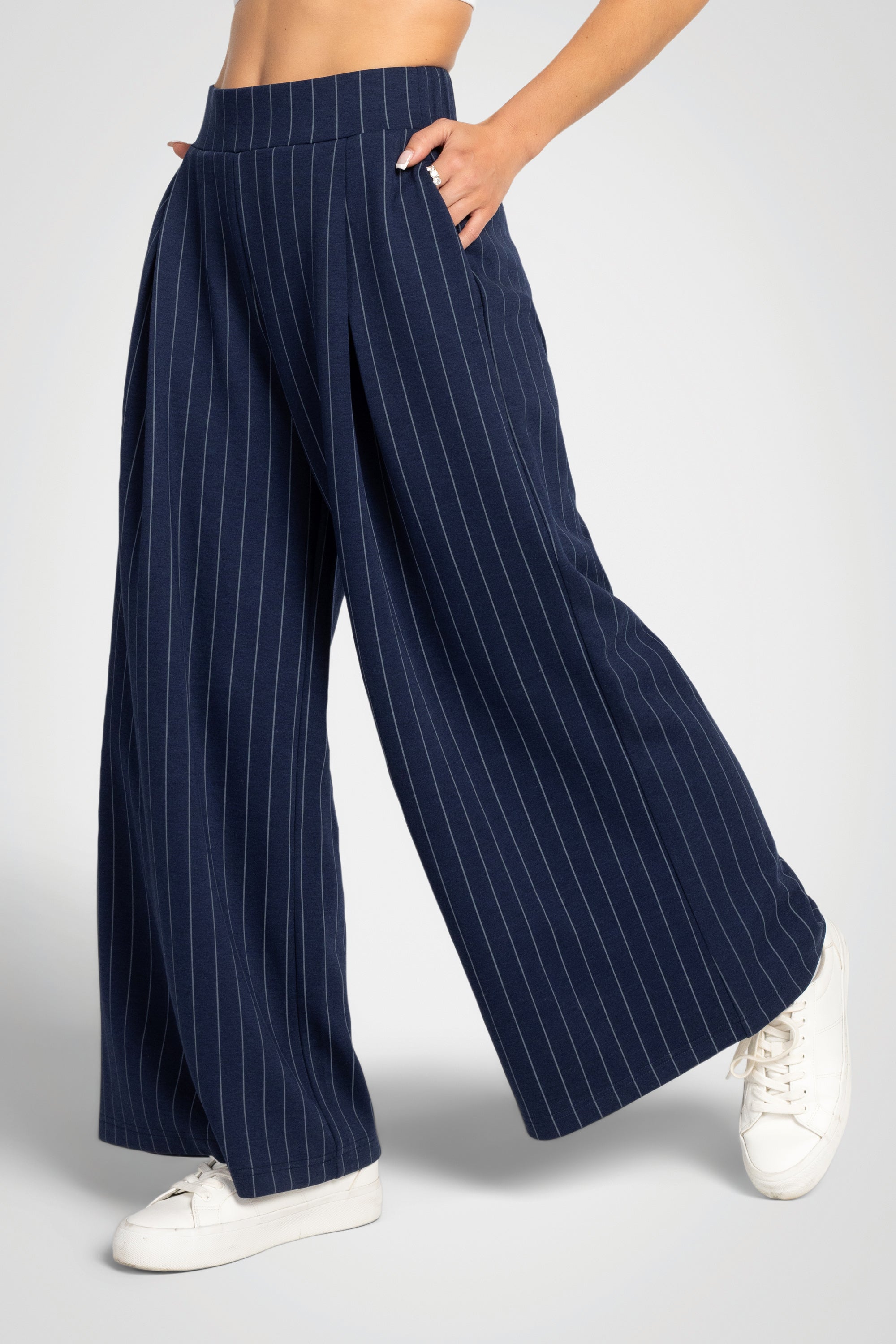 Pinstripe Deluxe Ultra Wide Leg Pant – 30”