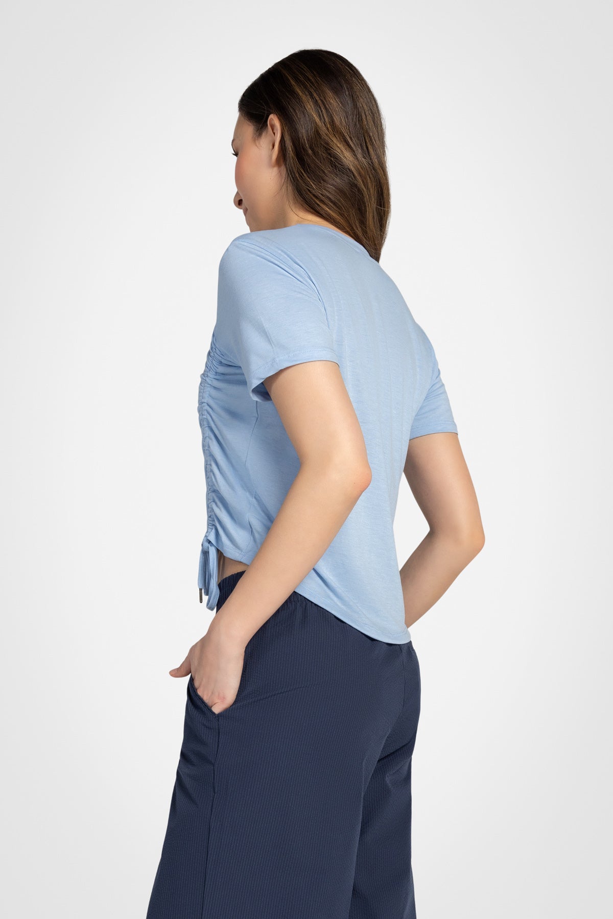 Active Ruched Short Sleeve Top