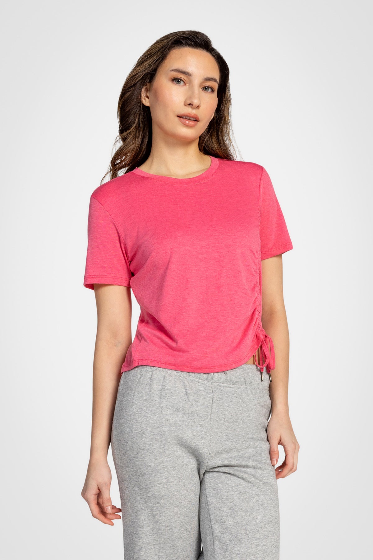 Active Ruched Short Sleeve Top