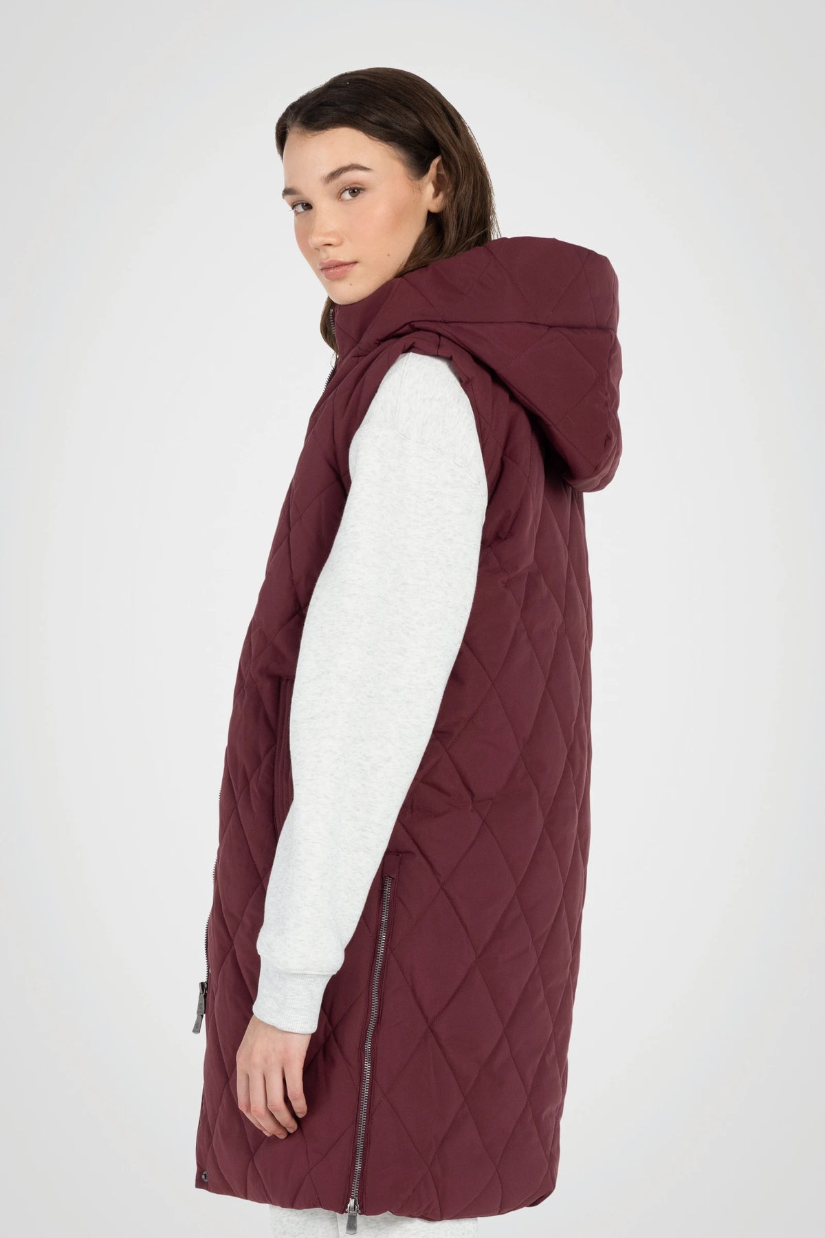 Diamond Long Puffer Vest