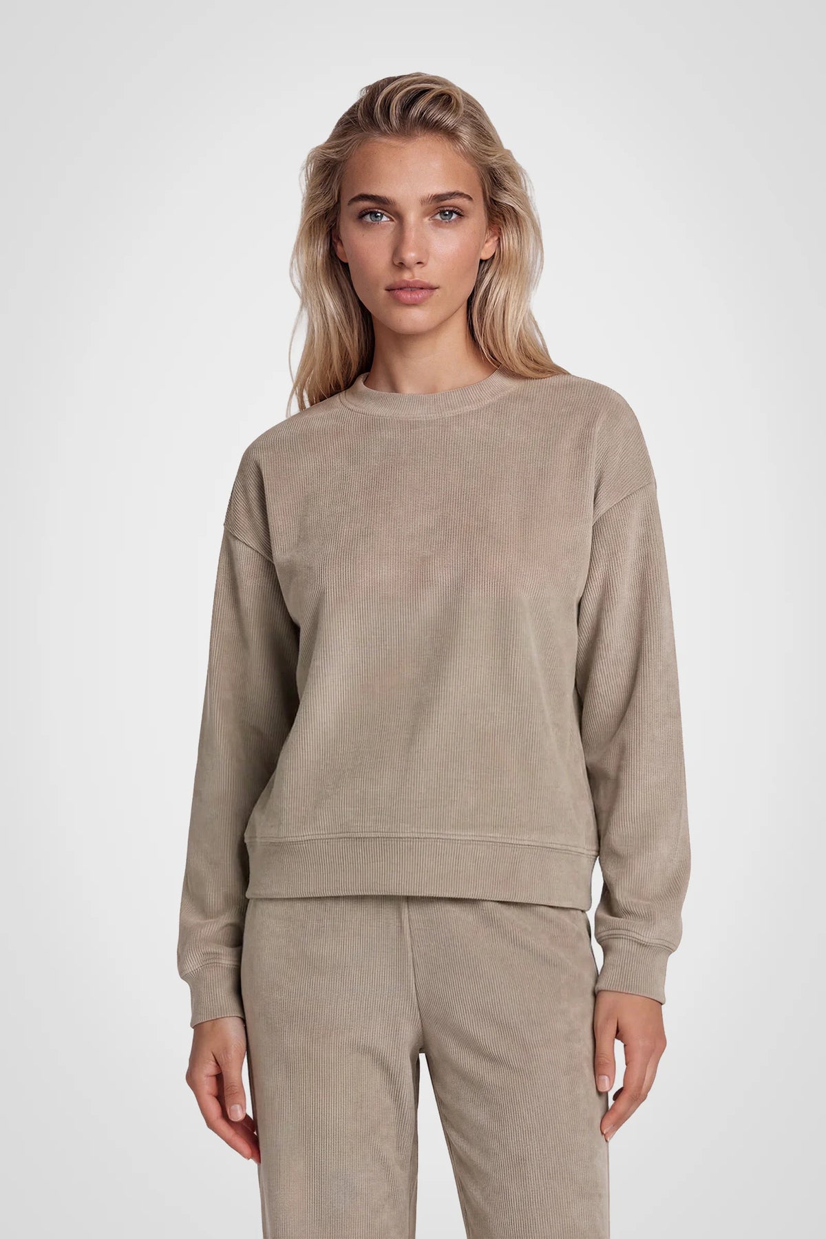 Veloura Rib Velour 2-Piece Set
