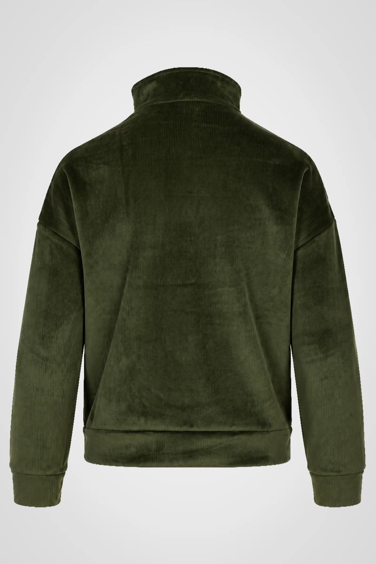 Avelisse Rib Velour Quarter-Zip Pullover