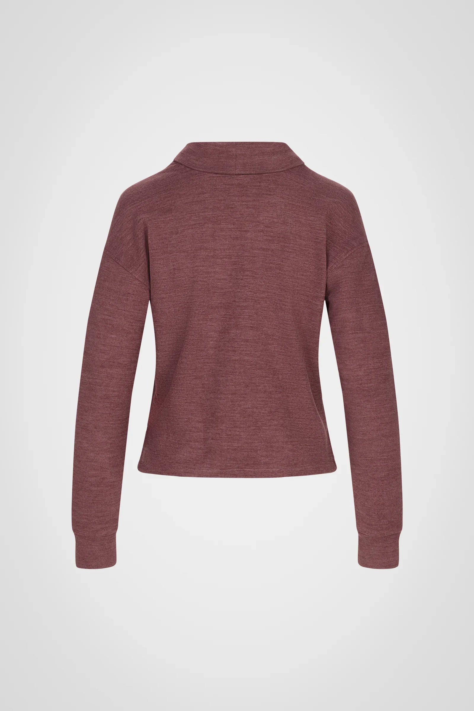 CloudSoft Hi-Low Mock Neck Pullover