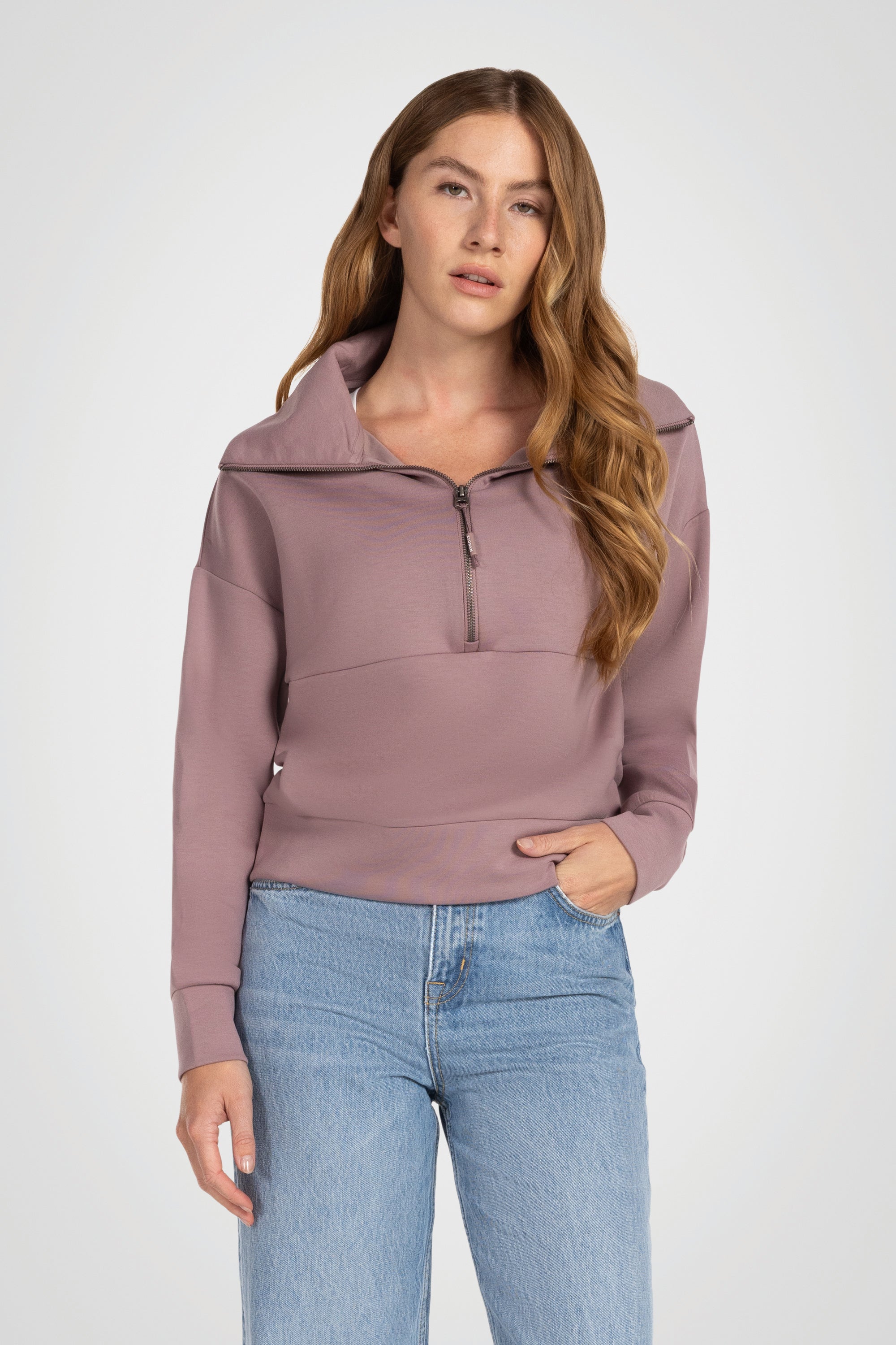 Deauville Half-Zip Mock Pullover