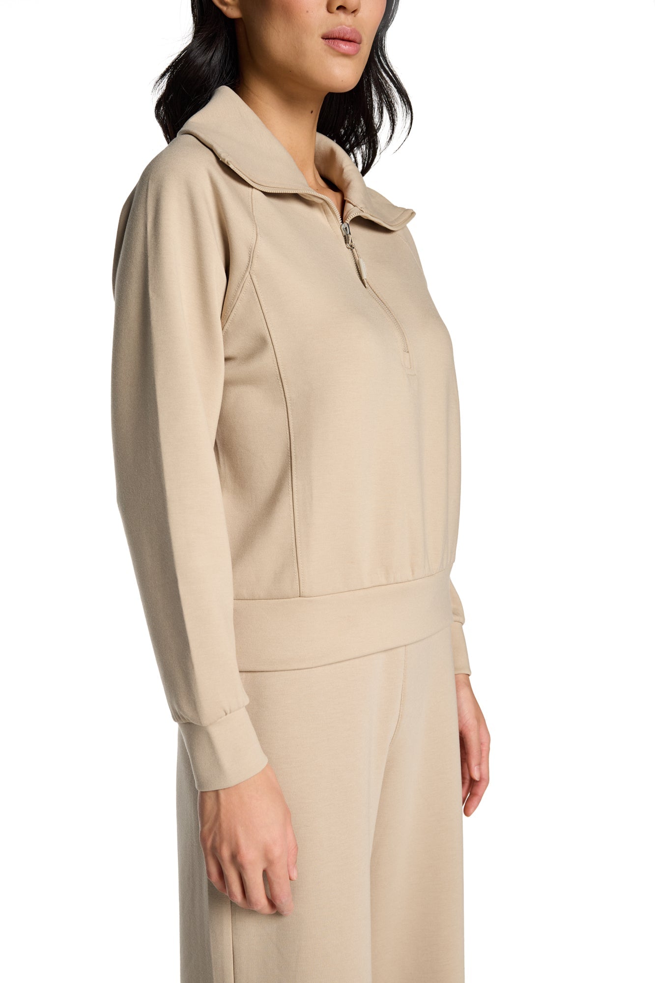 Kaia Funnel Neck Half Zip Sweatshirt