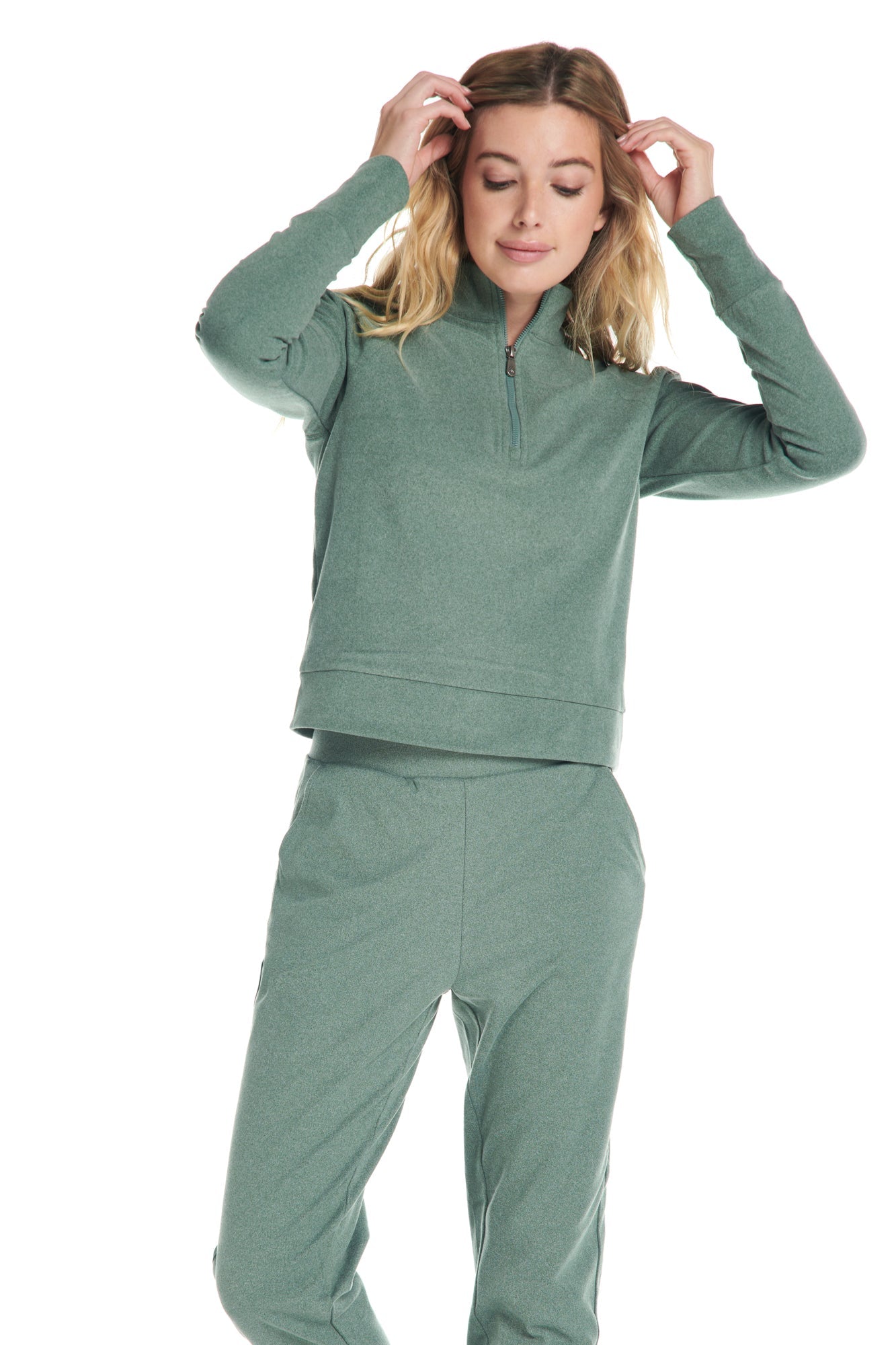 Aspen Velvet Moss Jersey Jogger