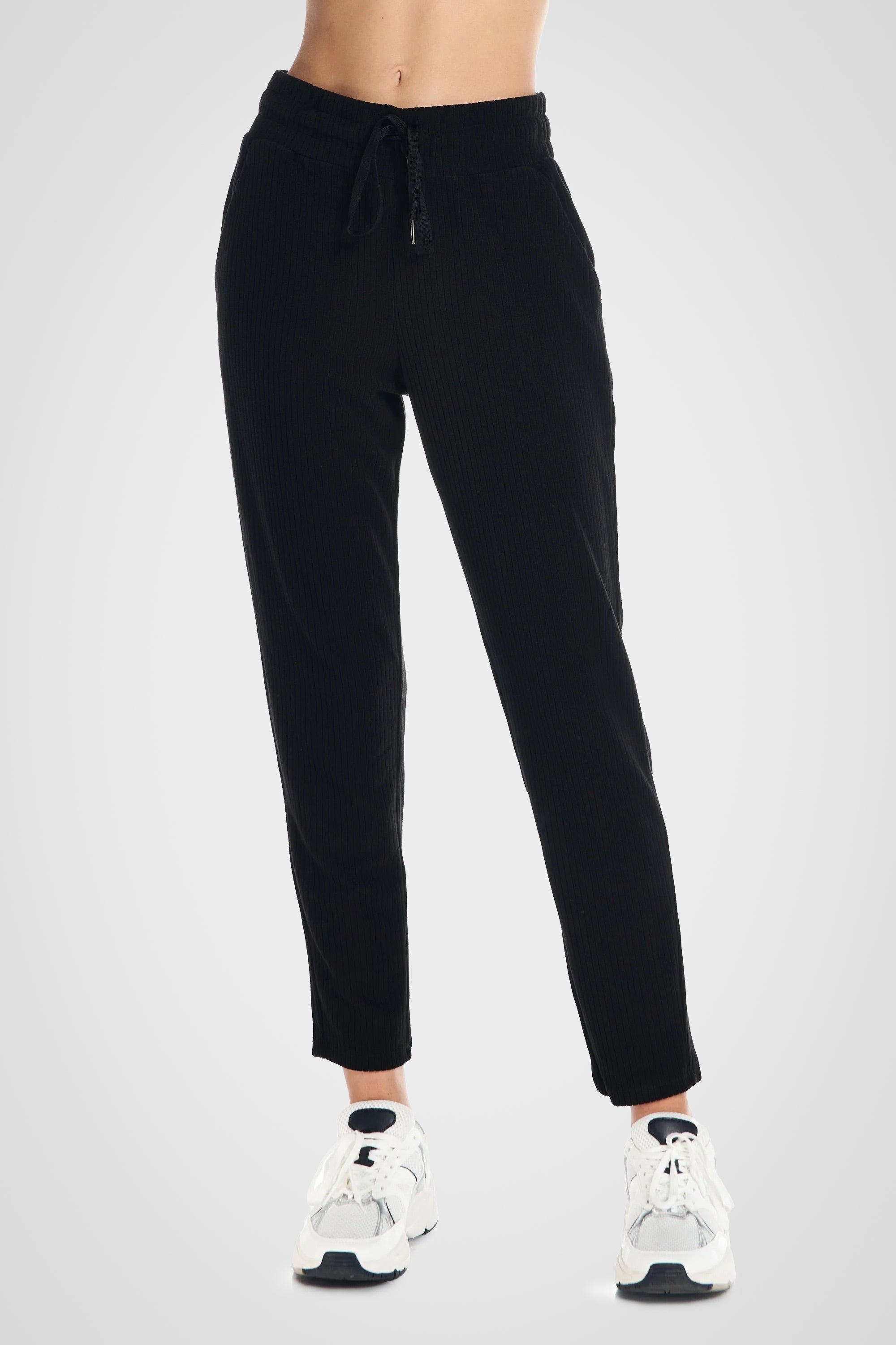 Velour Ribbed Lounge Trouser Jogger